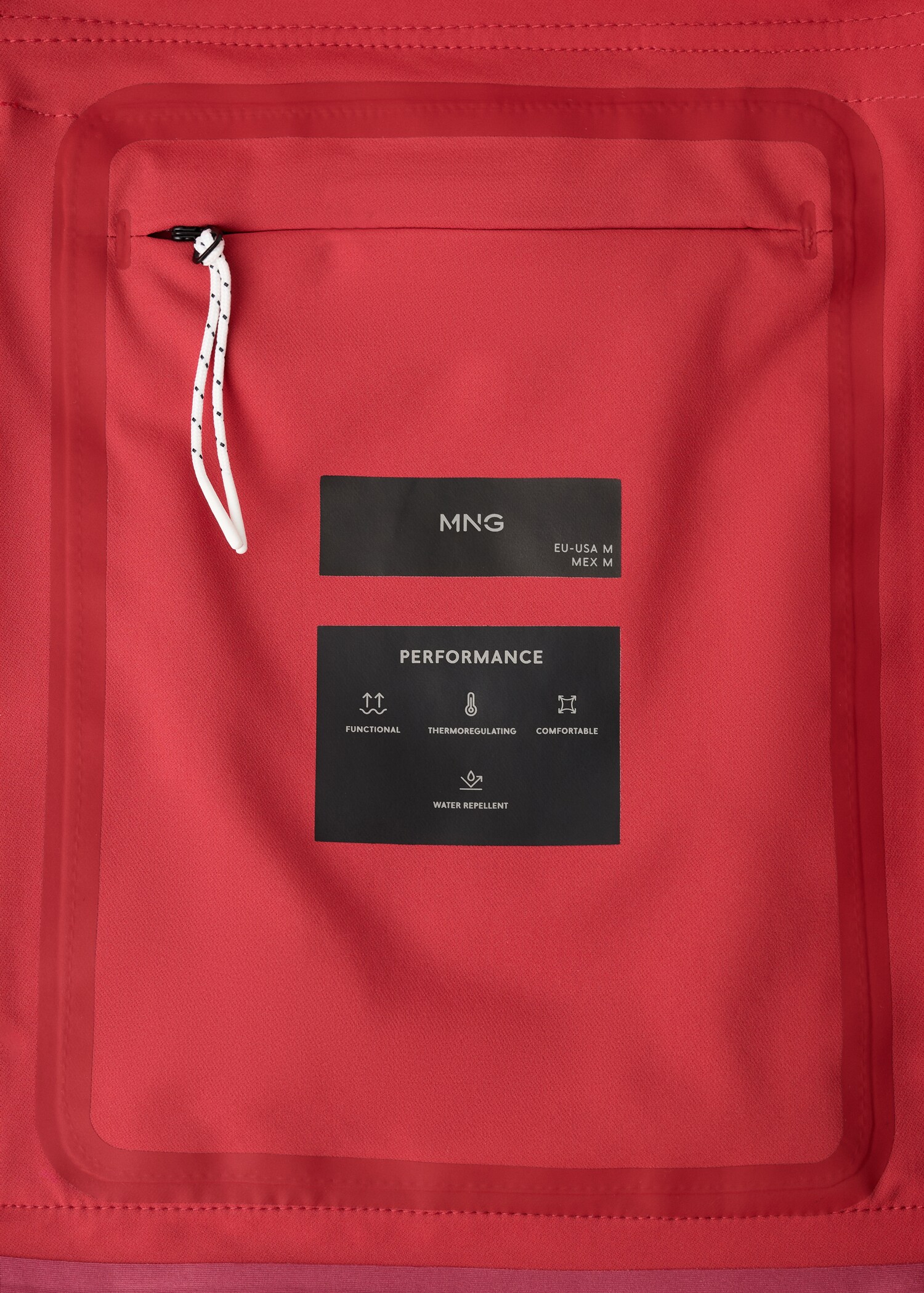 Water-repellent hooded jacket - Details of the article 0