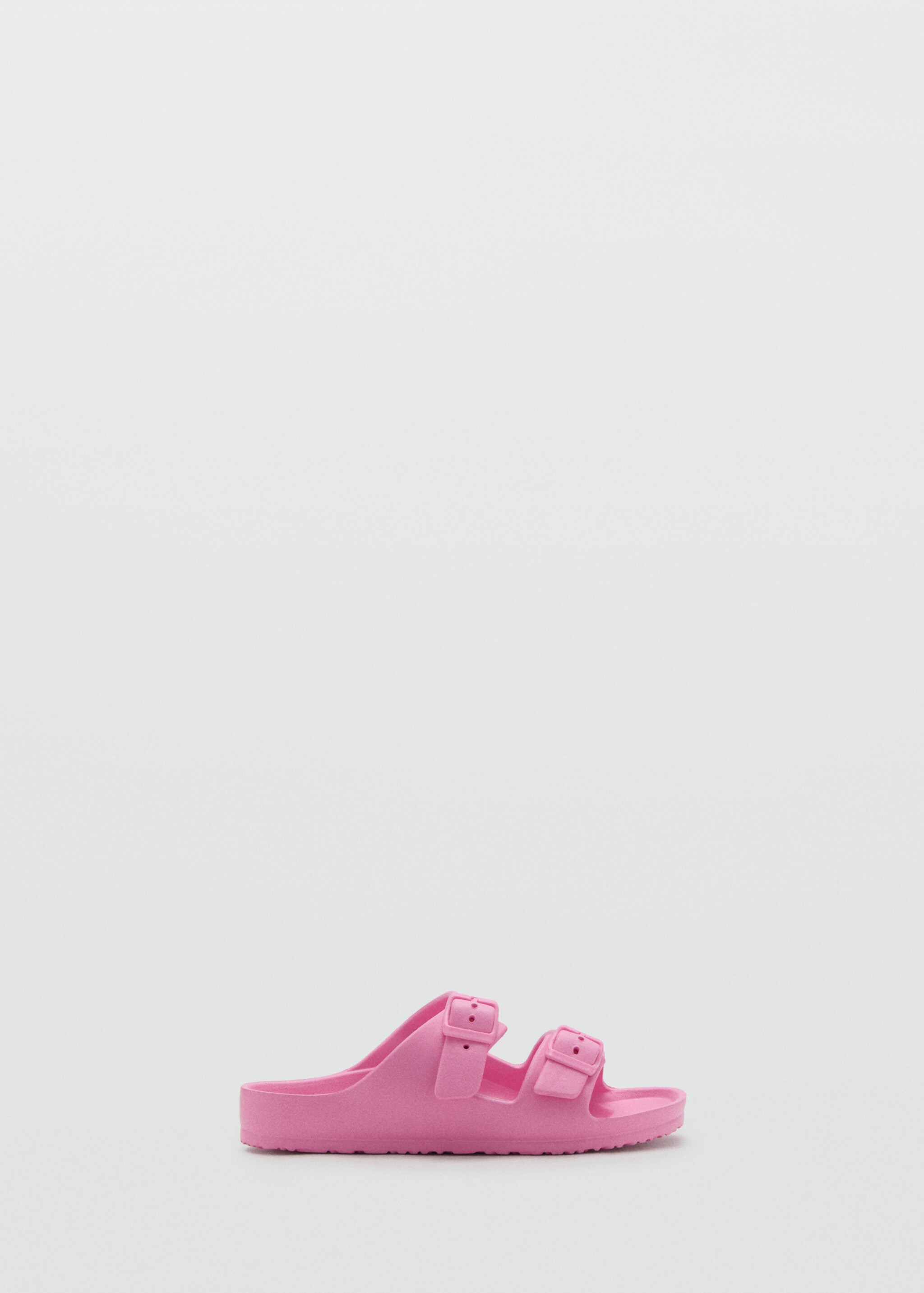 Rubberised buckle sandals - Article without model, Pink. Ref: 27037904-00.