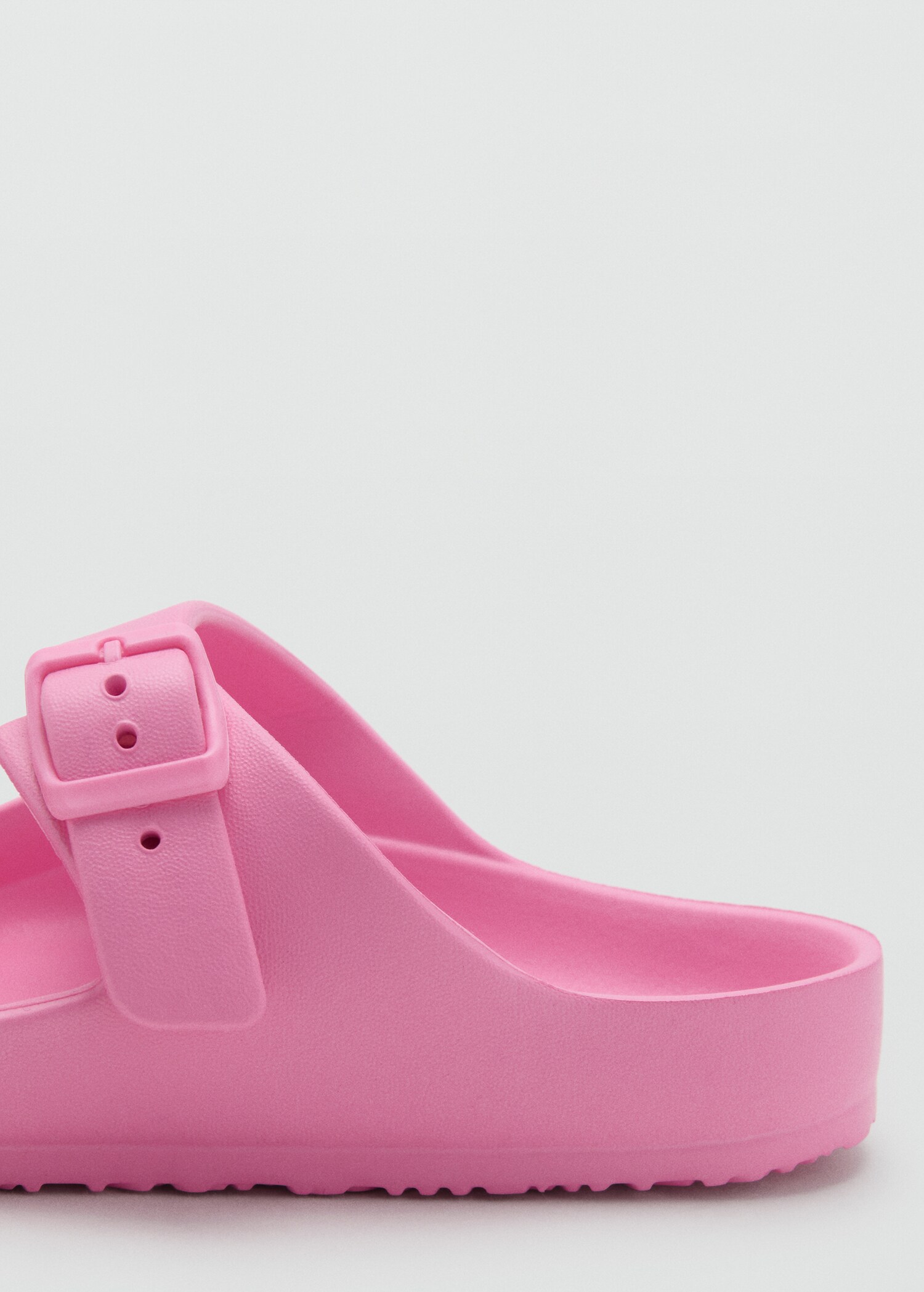 Rubberised buckle sandals - Details of the article 1