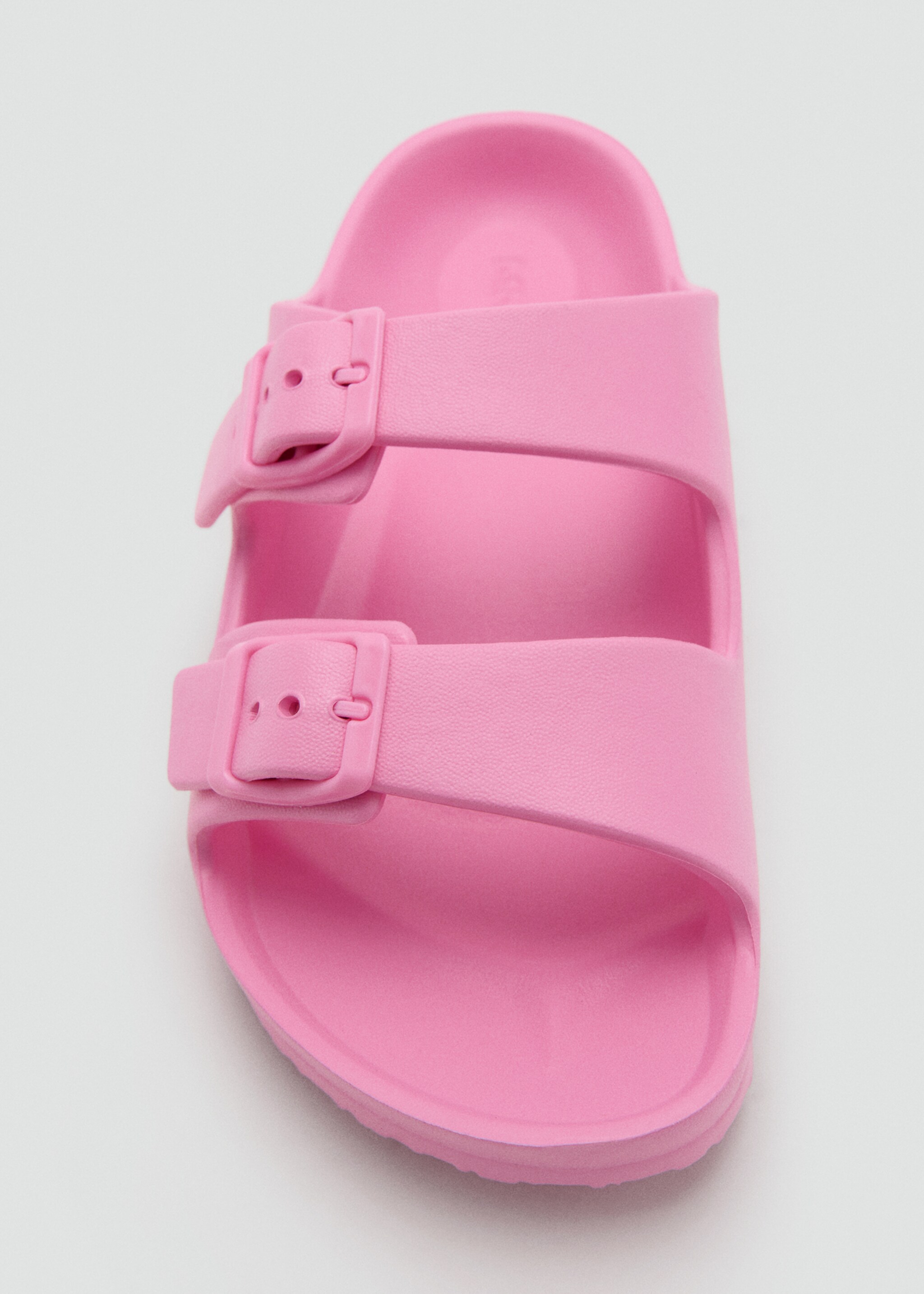 Rubberised buckle sandals - Details of the article 2, Pink. Ref: 27037904-00.