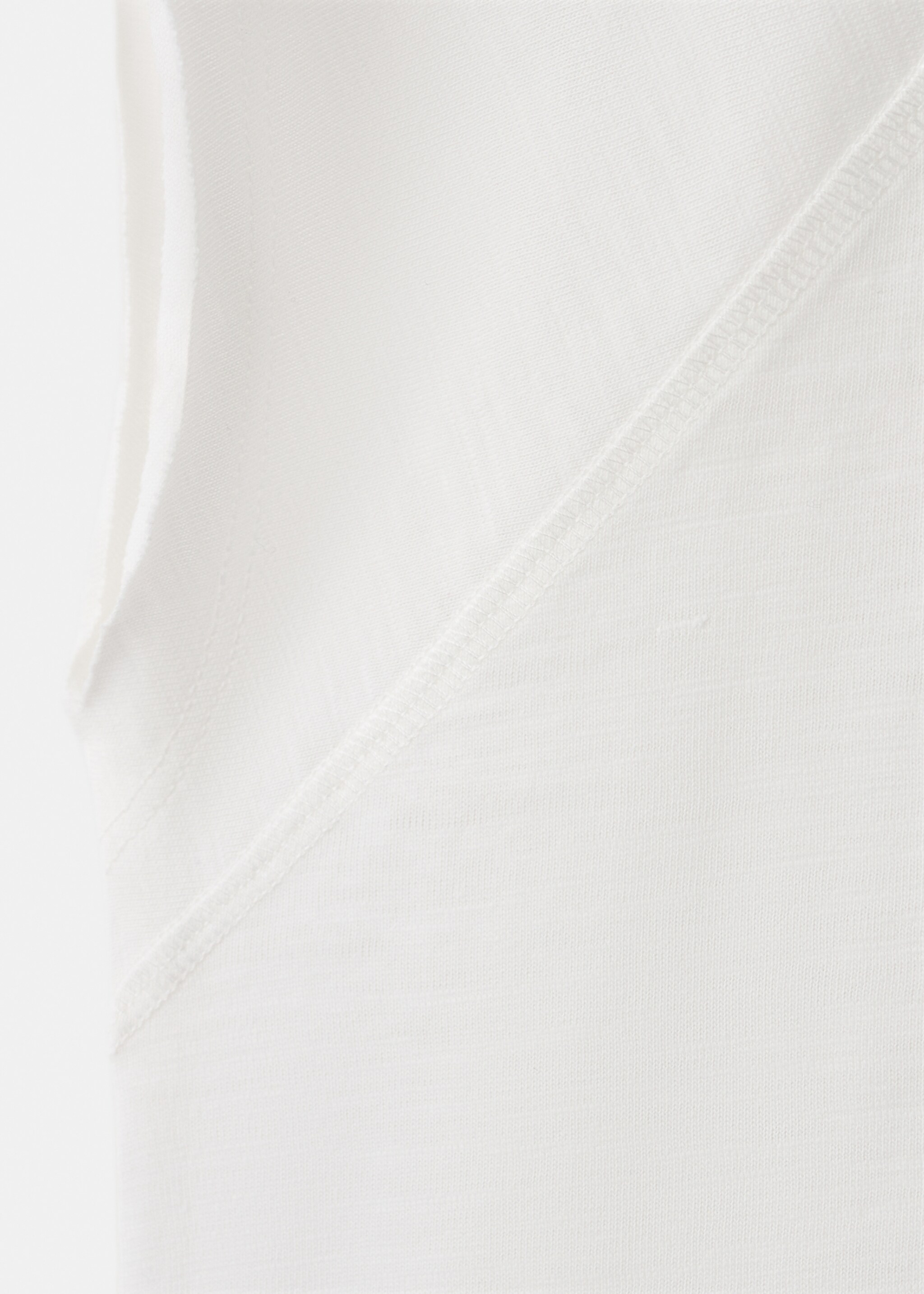 T-shirt crop coton - Détail de l'article 8, Blanc cassé. Ref: 27037906-00.