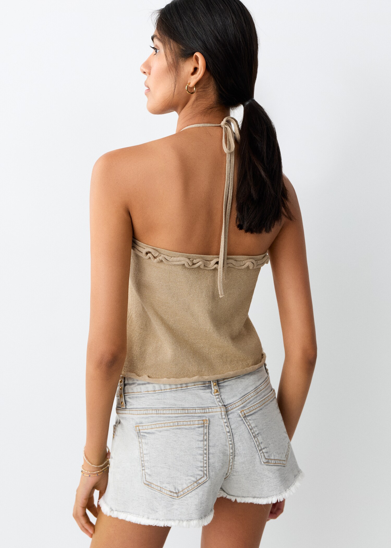 Bows knit top - Reverse of the article