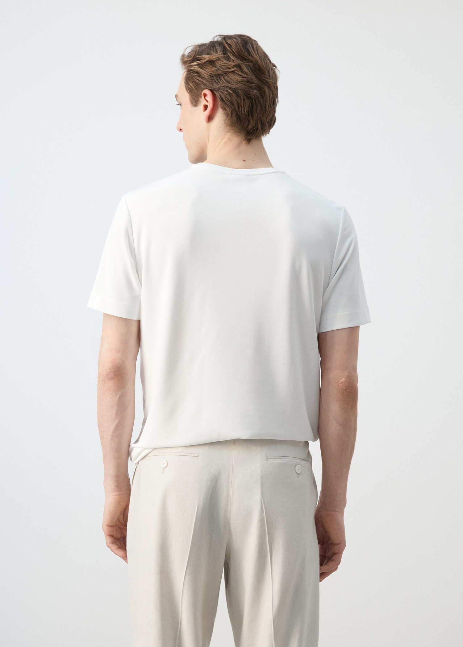 T-shirt slim-fit manches courtes - Verso de l’article
