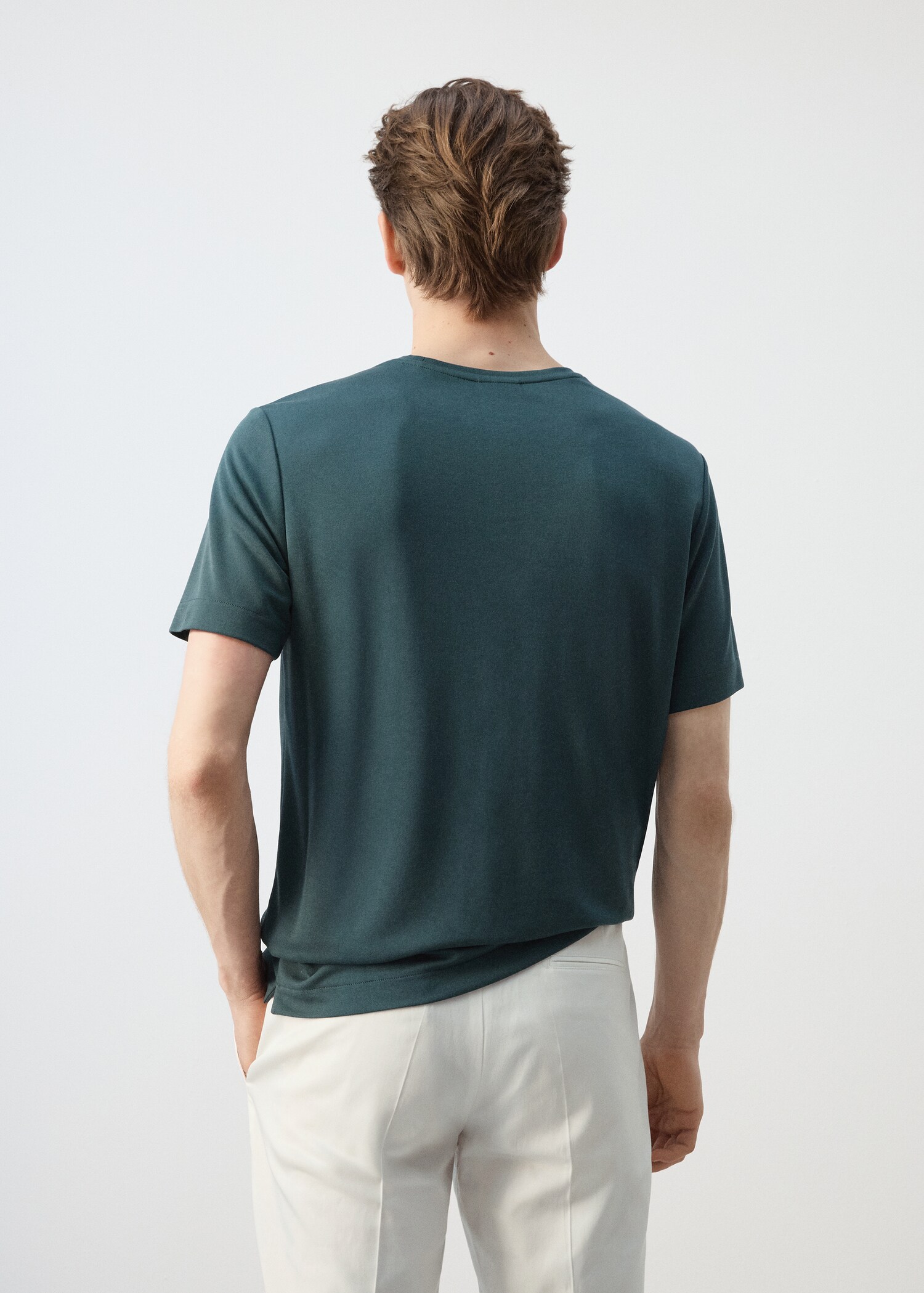 T-shirt slim-fit manches courtes - Verso de l’article