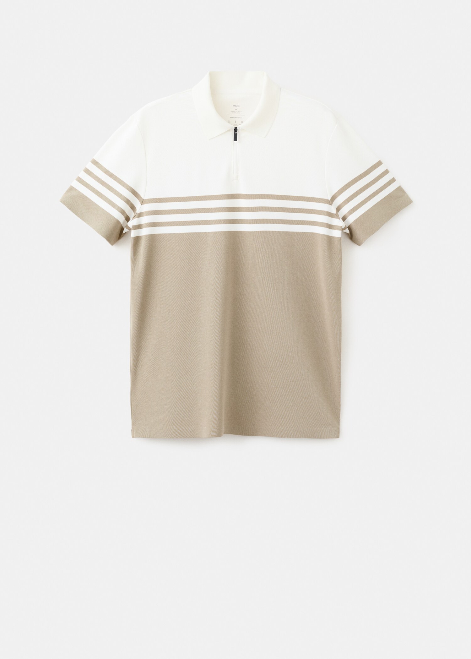 Polo bicolor coll cremallera - Article sense model