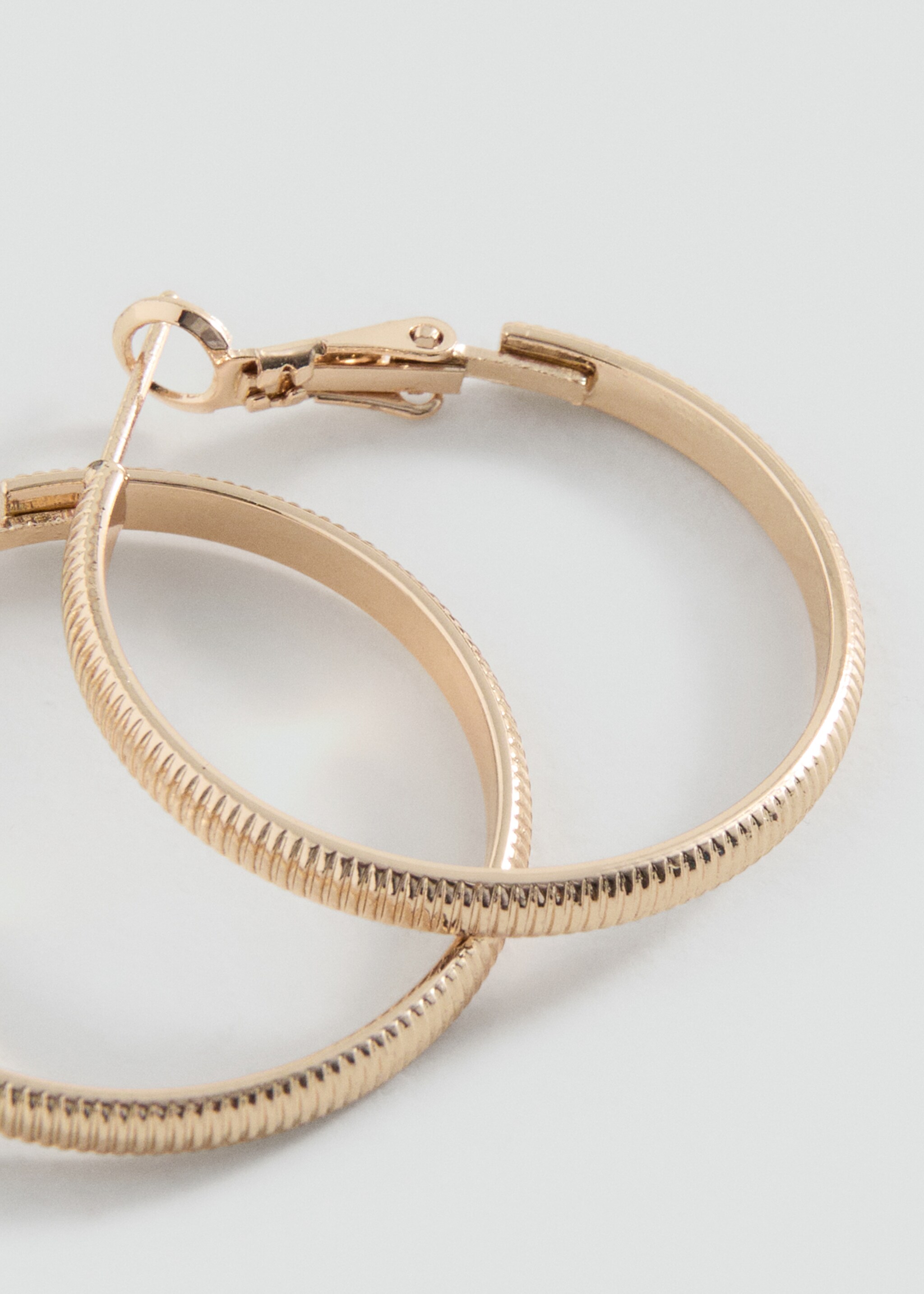 Hoop earrings - Medium plane, Gold. Ref: 27037922-00.