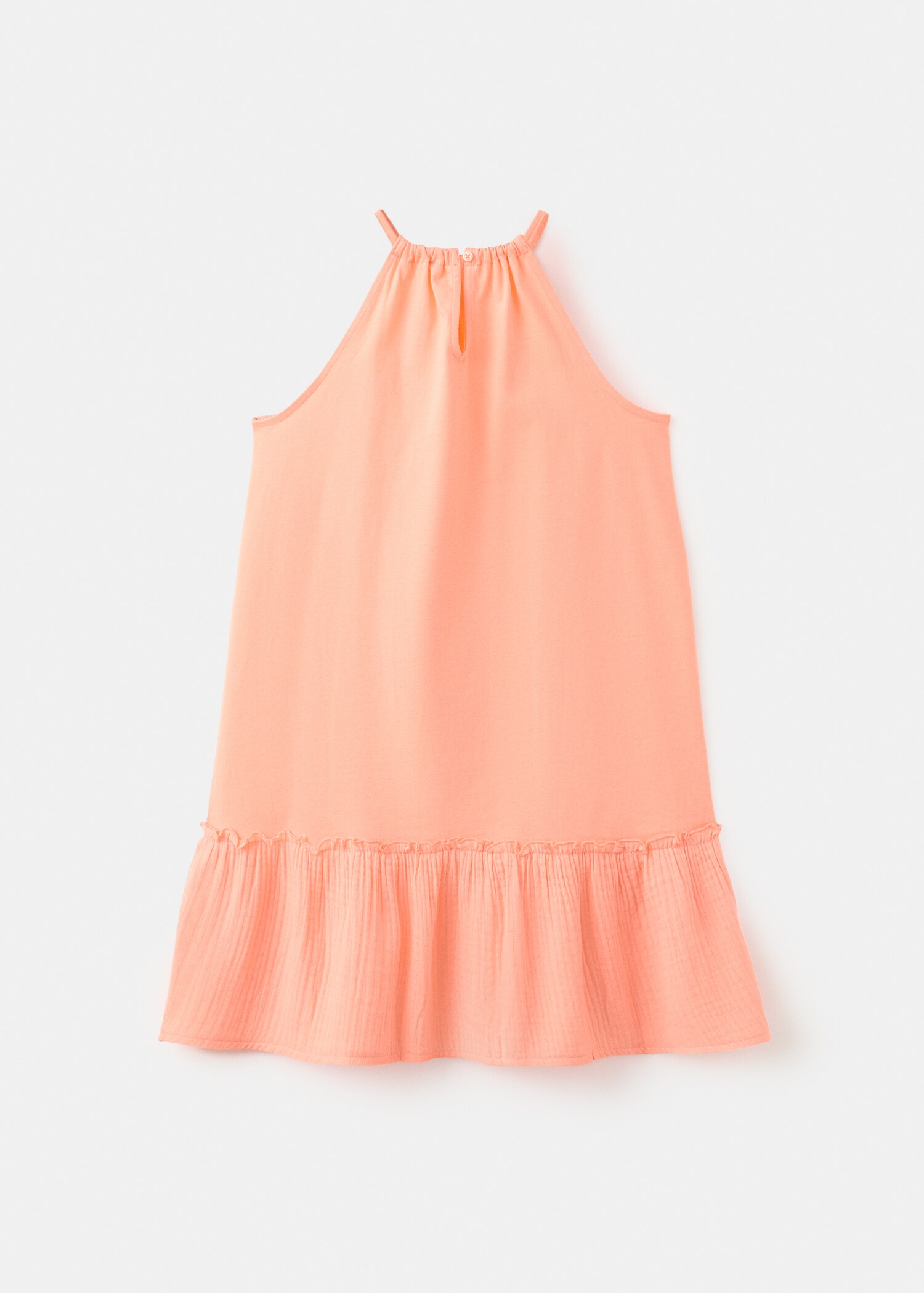 Бавовняна сукня з воланами - Зворотна сторона товару