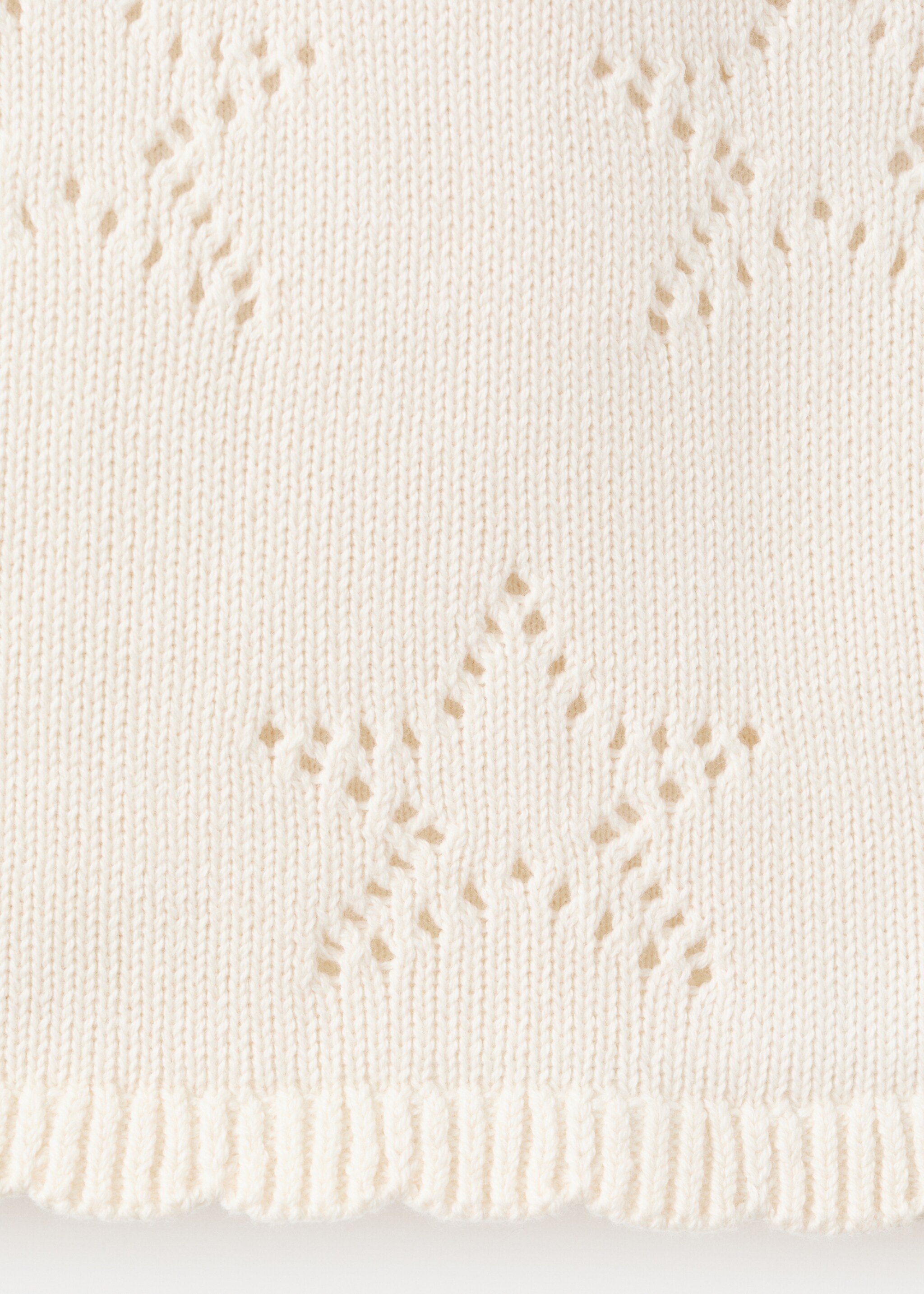 Embroidered star top - Details of the article 0, Off White. Ref: 27037926-00.