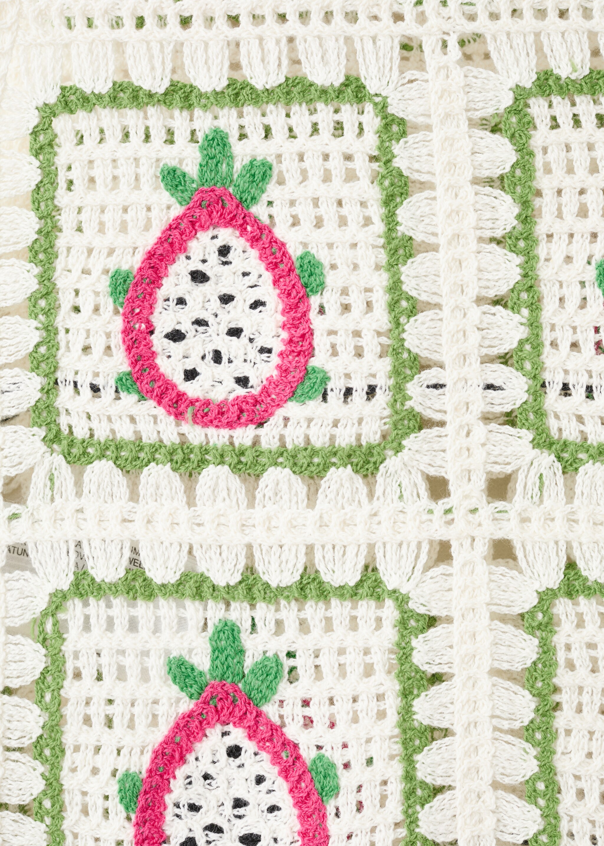 Top crop crochet - Detalle del artículo 8, Blanco roto. Ref: 27037927-00.