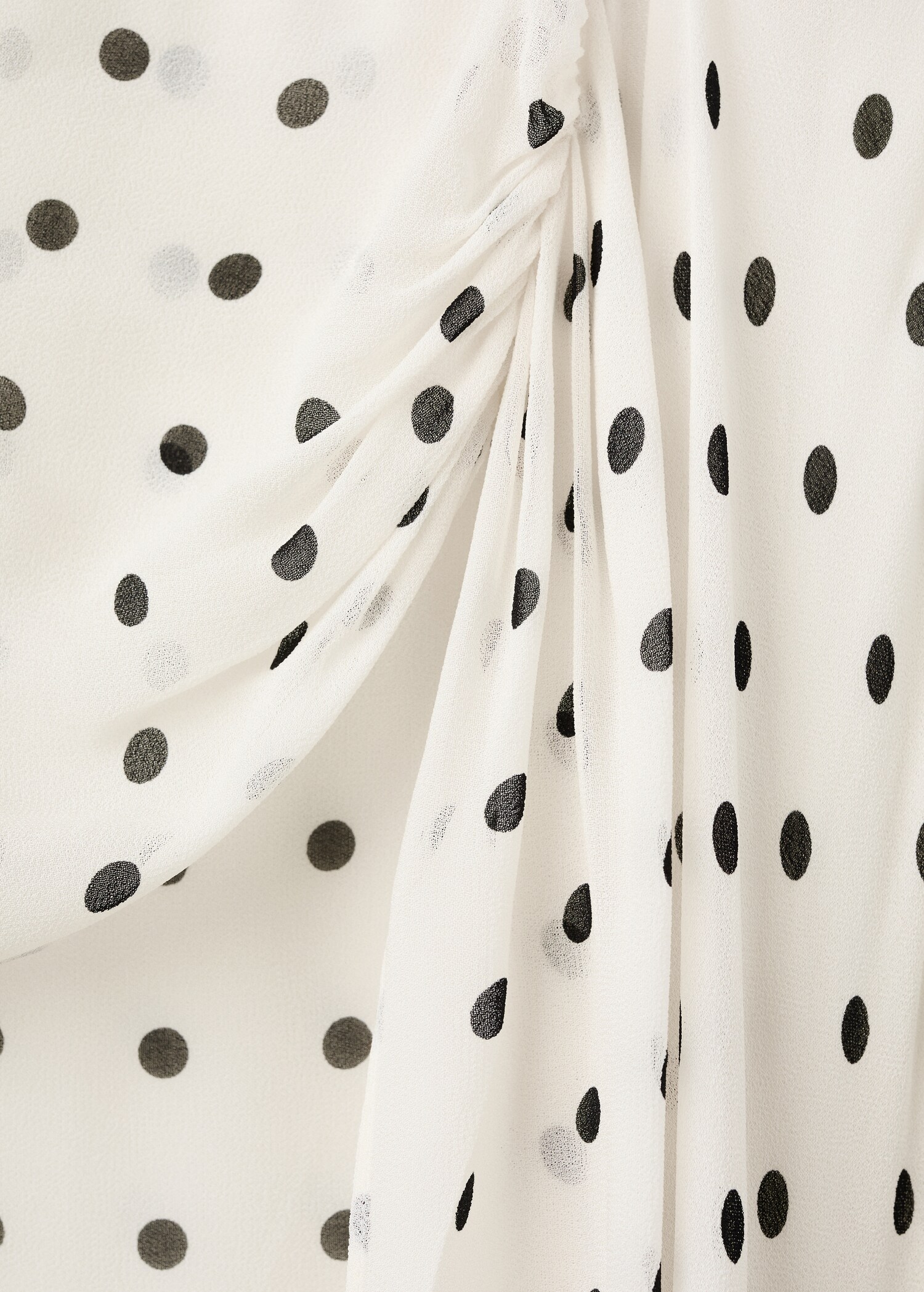 A-line polka-dot dress - Details of the article 0