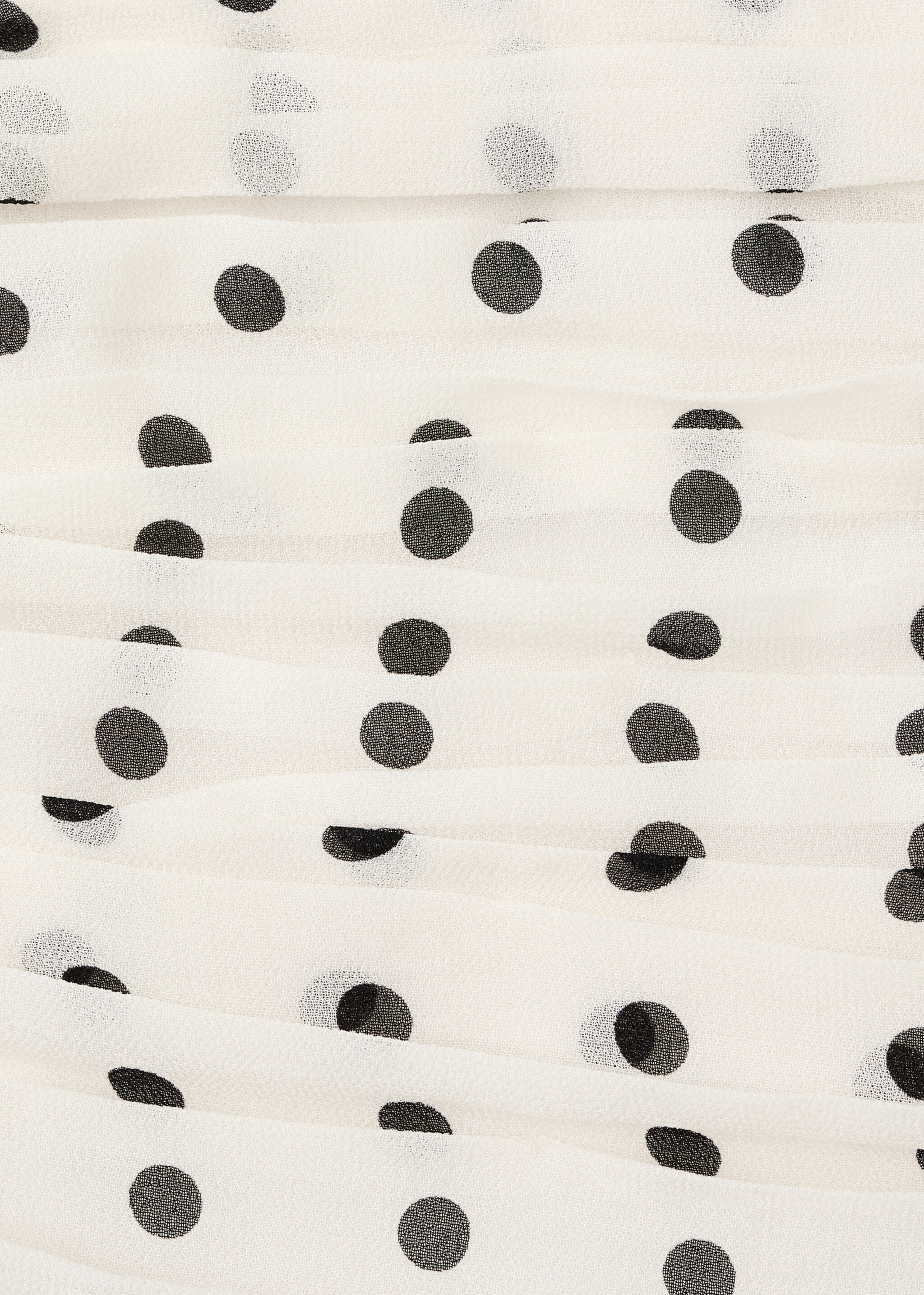 A-line polka-dot dress - Details of the article 8, Off White. Ref: 27037934-00.