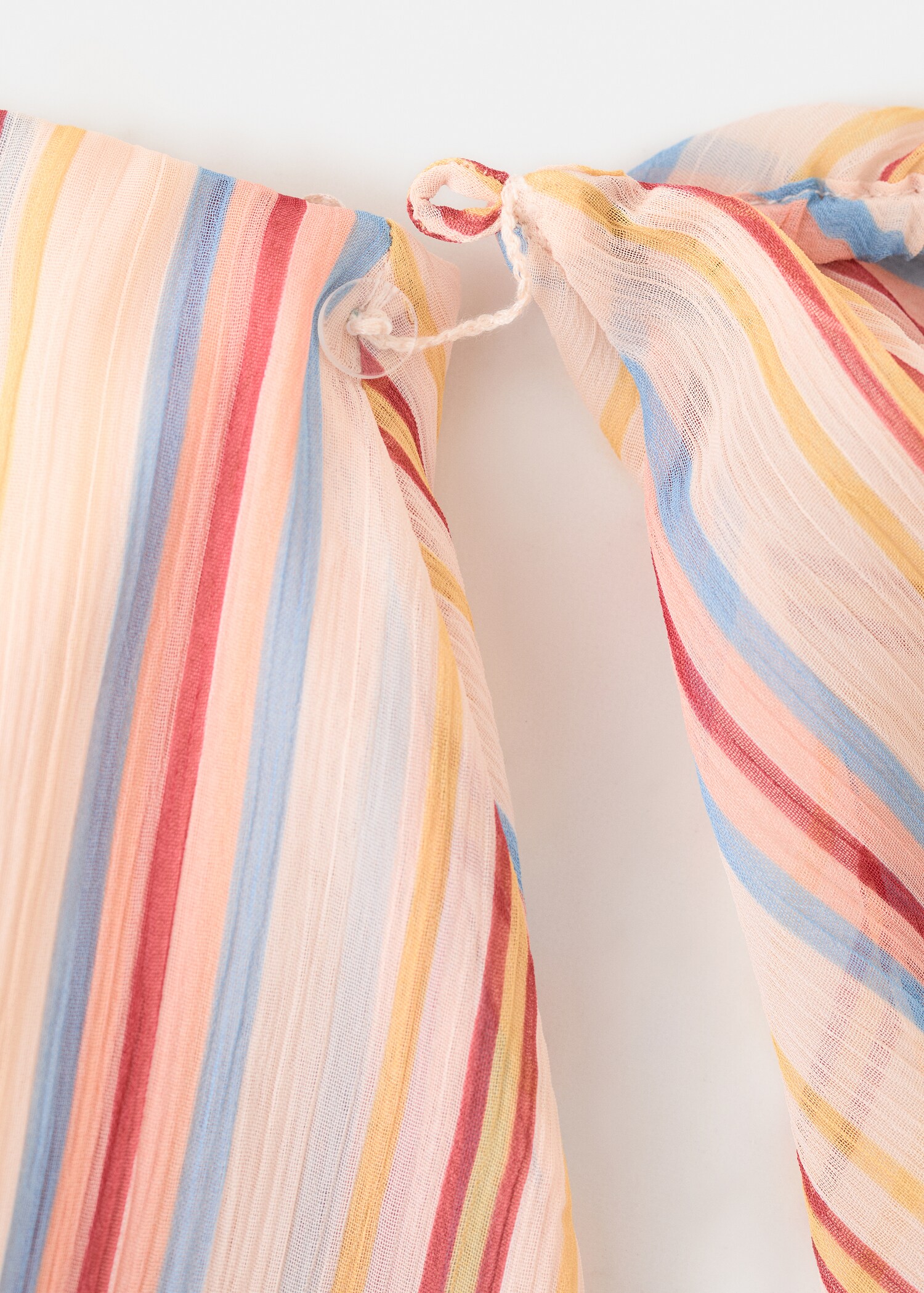 Ruffles stripe-patterned blouse - Details of the article 0