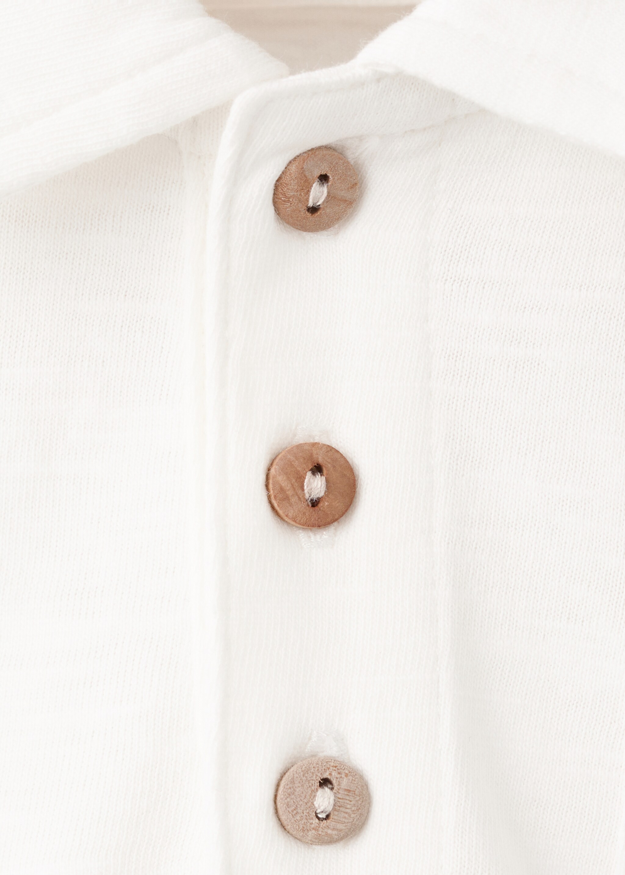 Chest-pocket cotton pocket polo shirt - Details of the article 8, Off White. Ref: 27038265-00.