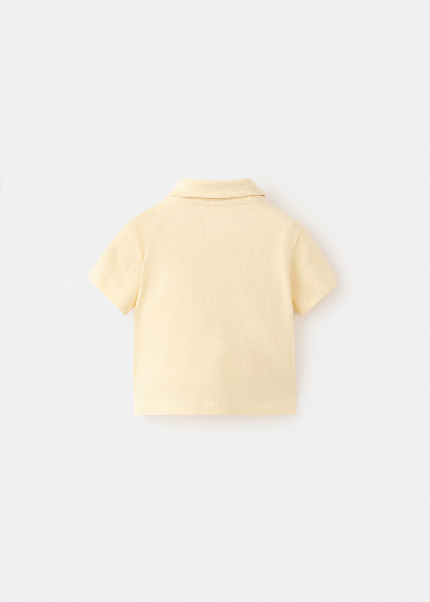 Chest-pocket cotton pocket polo shirt - Reverse of the article