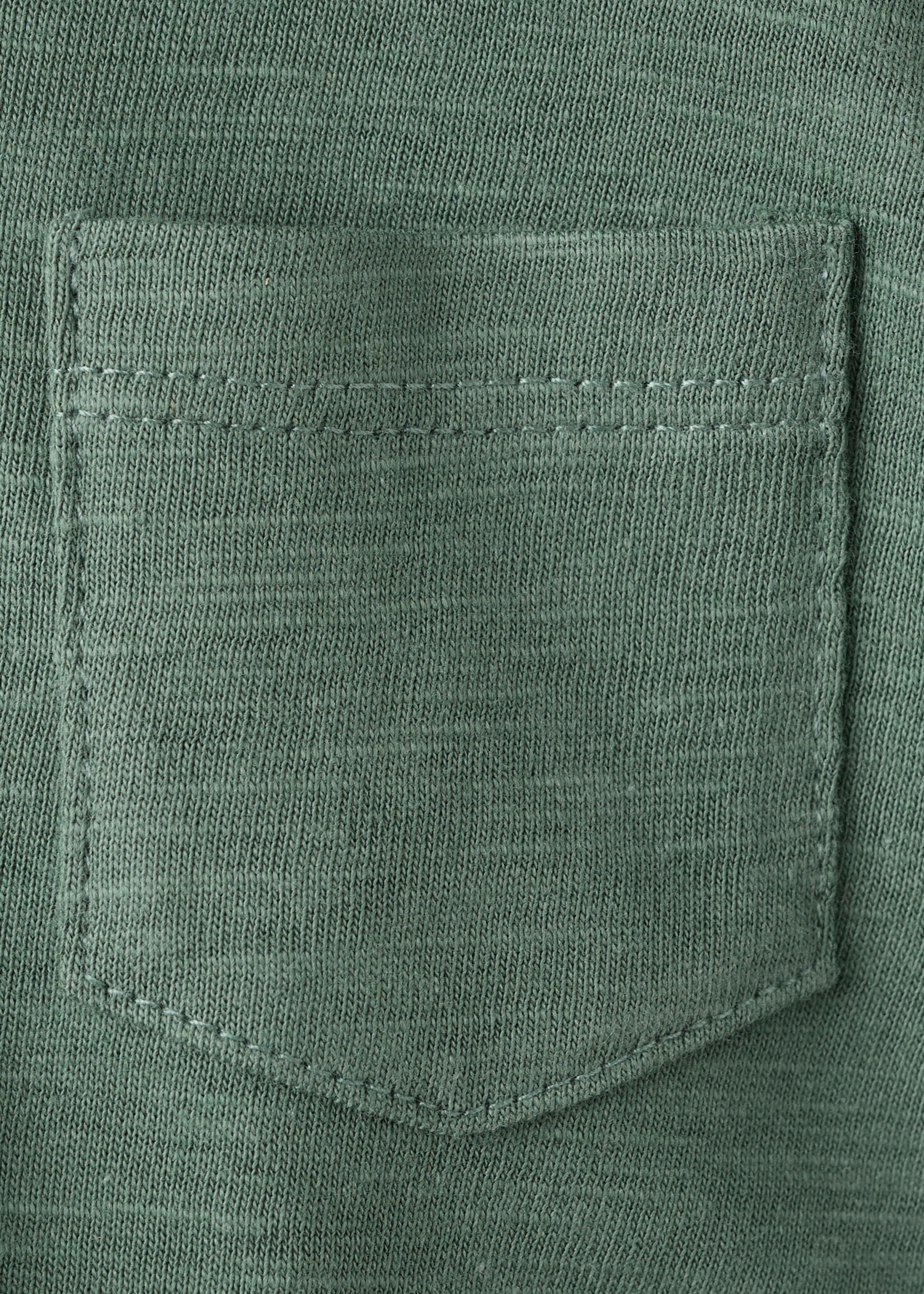 Chest-pocket cotton pocket polo shirt - Details of the article 0, Green. Ref: 27038265-00.