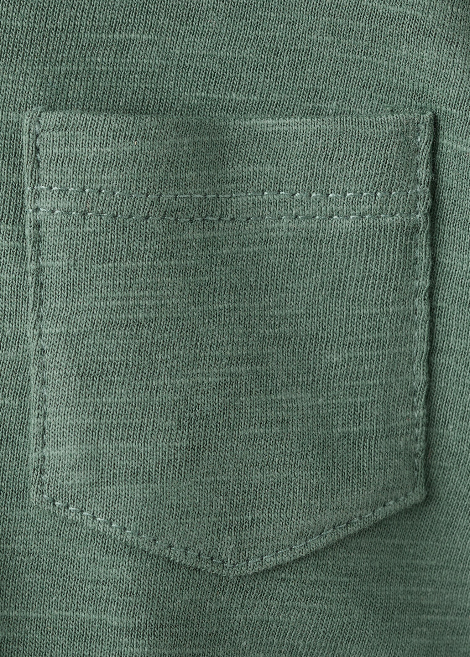 Chest-pocket cotton pocket polo shirt - Details of the article 0
