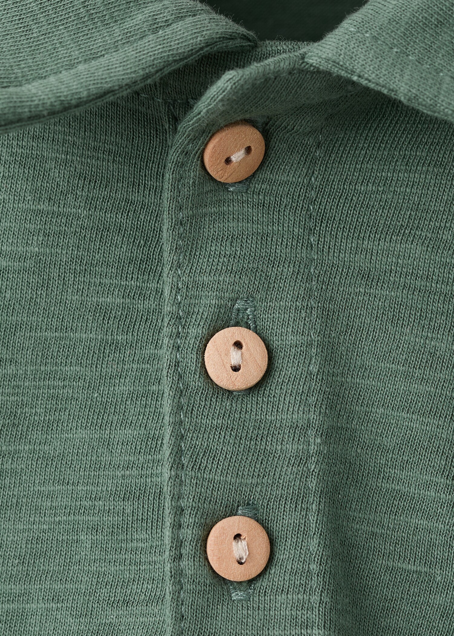 Chest-pocket cotton pocket polo shirt - Details of the article 8