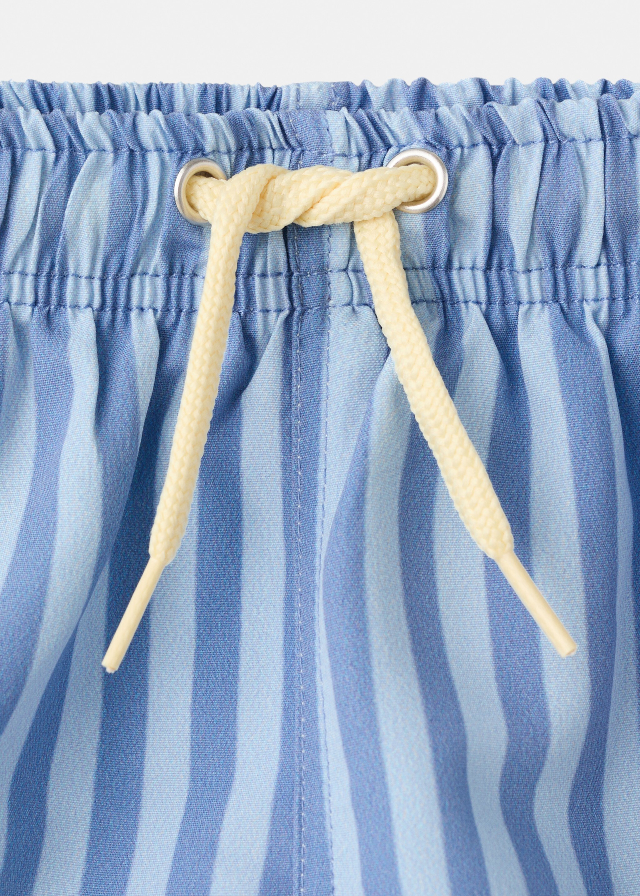 Striped swimsuit - Details of the article 8, Blue. Ref: 27038267-00.