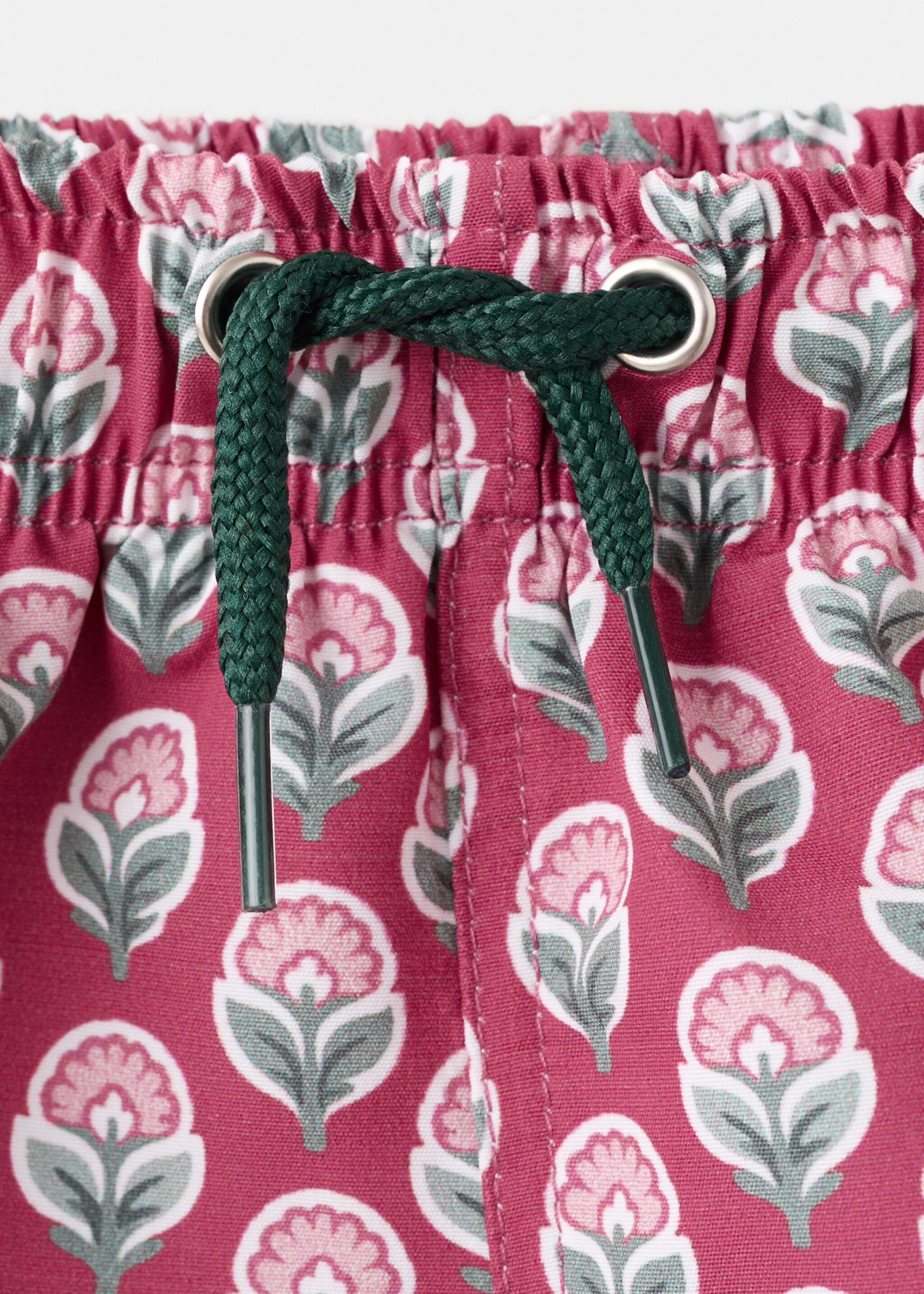 Floral print swimsuit - Details of the article 8, Pink. Ref: 27038268-00.