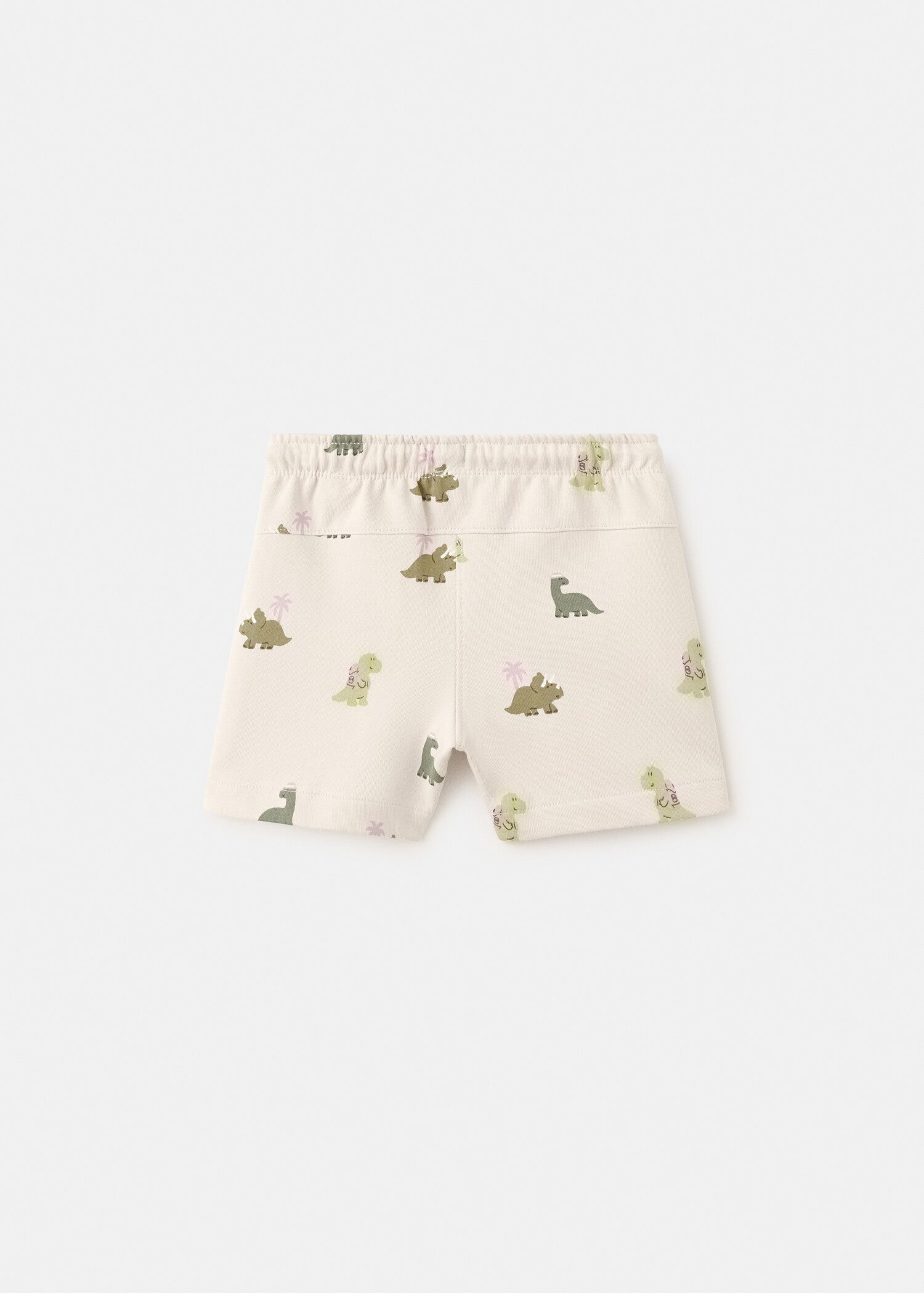 Printed cotton bermuda shorts - Reverse of the article