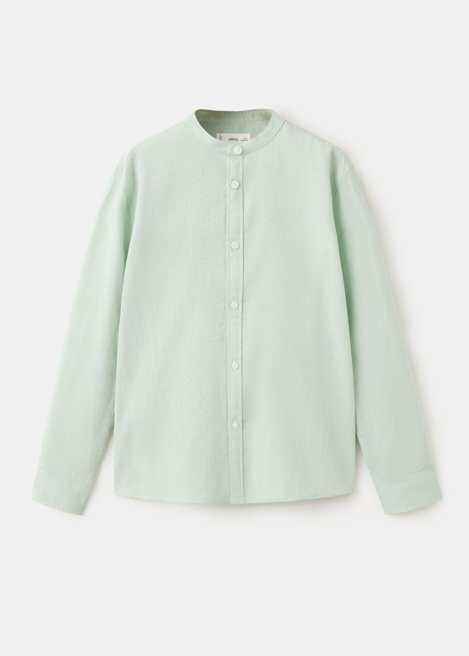 Cotton linen-blend shirt - Article without model