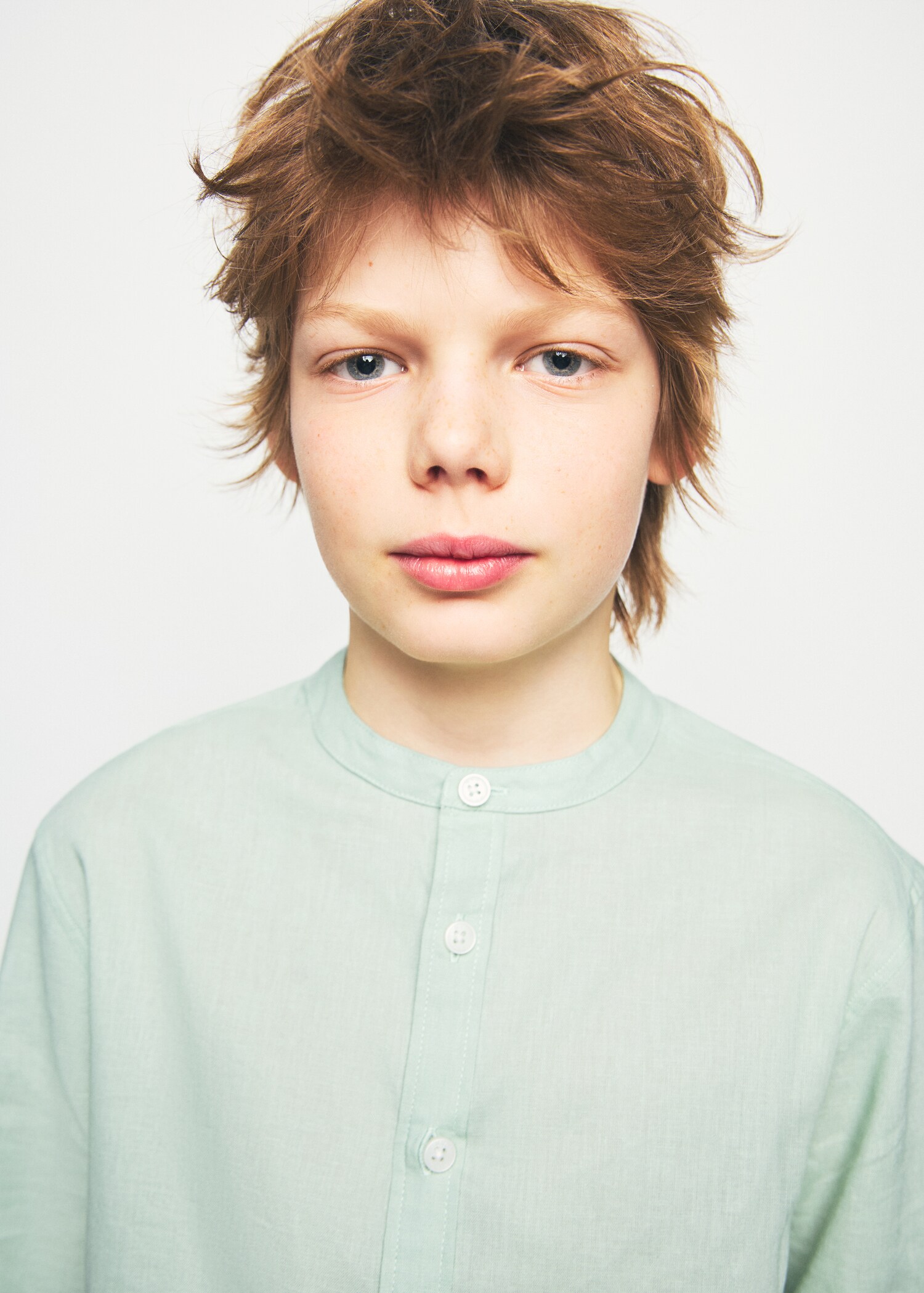 Cotton linen-blend shirt - Details of the article 1