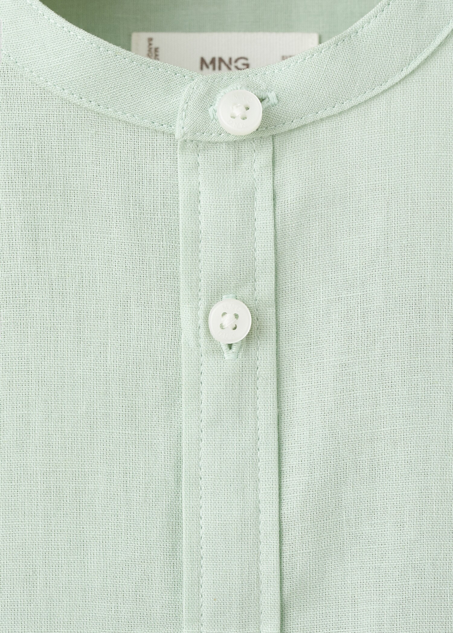 Cotton linen-blend shirt - Details of the article 8