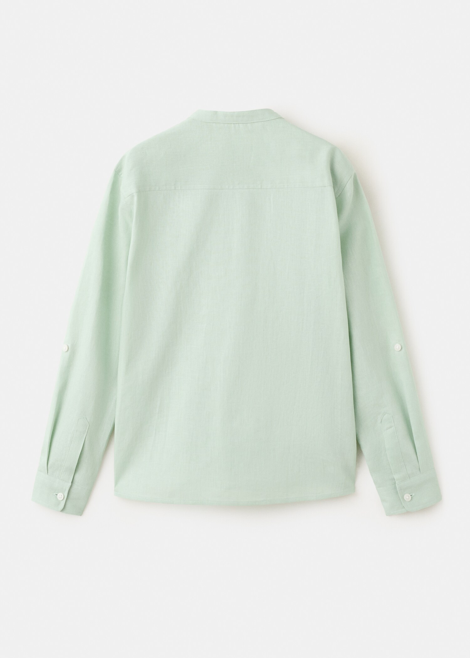 Cotton linen-blend shirt - Reverse of the article