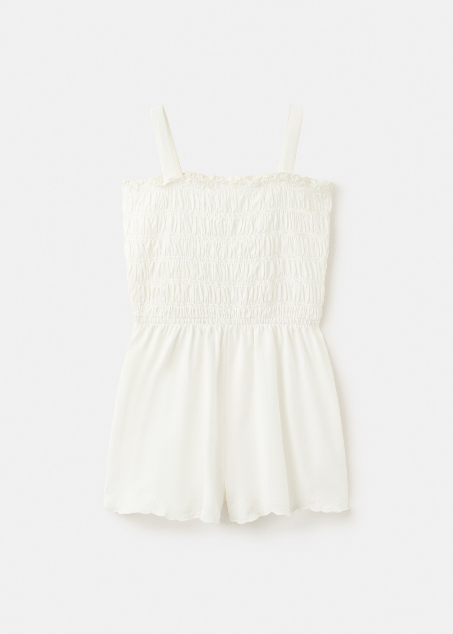 Short distressed jumpsuit - Article without model