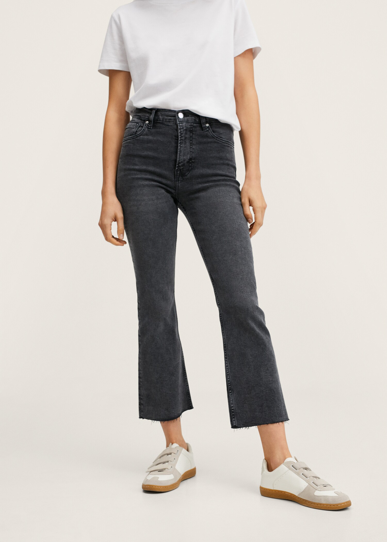 Cropped Jeans Jeans Bootcut Mango Sienna Flared Cropped Jeans