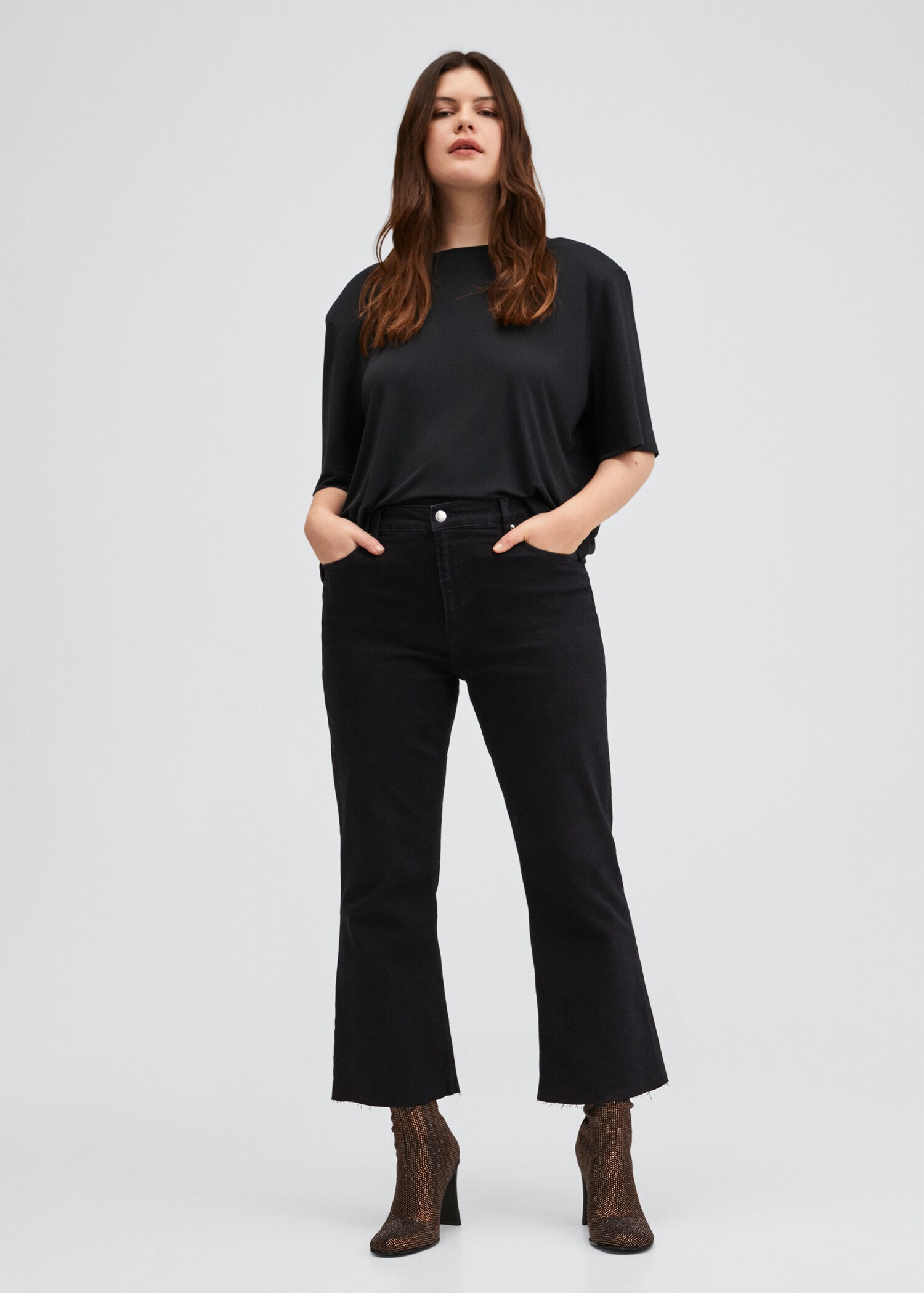 High-waist bootcut jeans - Details of the article 3