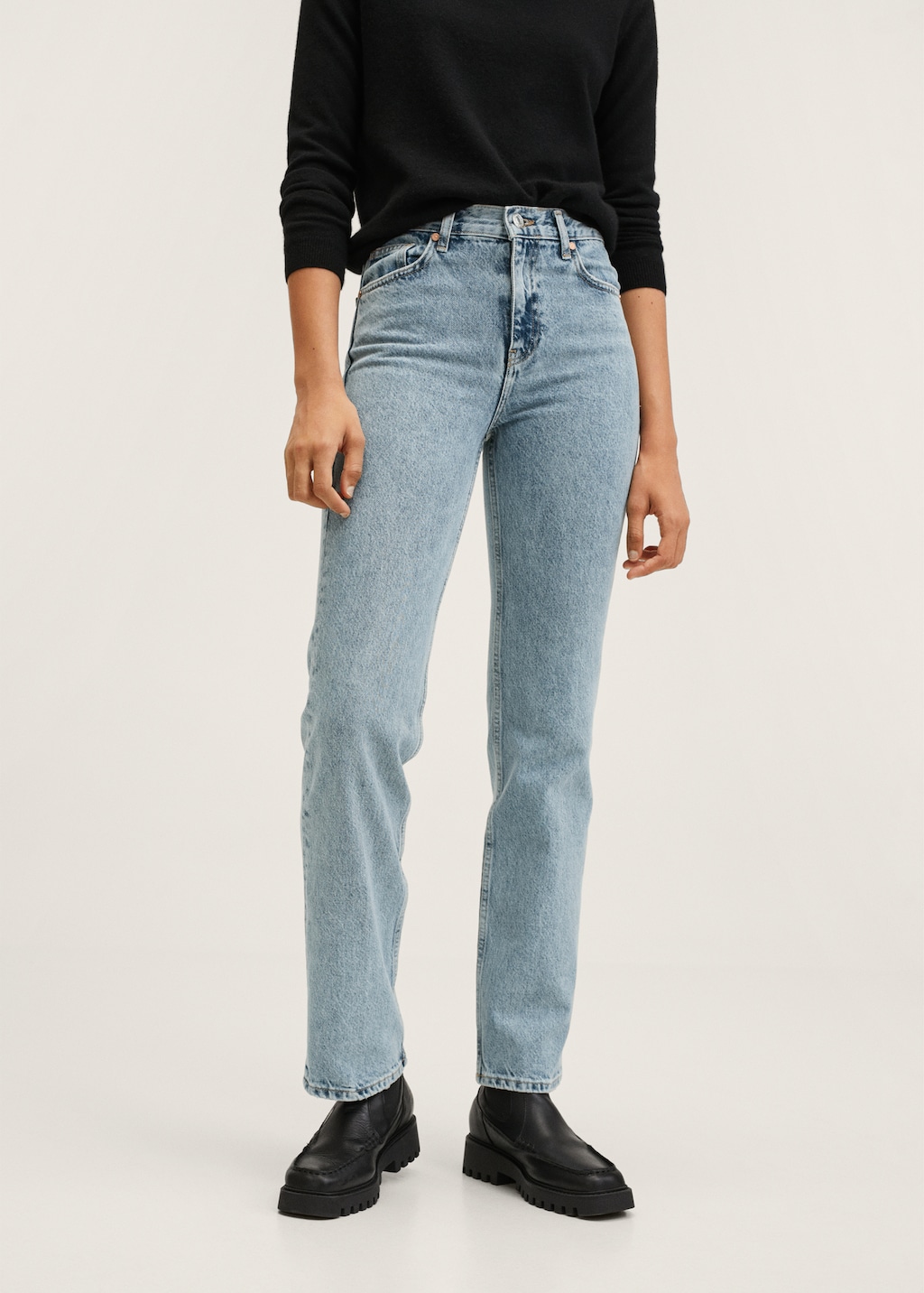 Mid rise straight leg jeans Women MANGO Azerbaijan