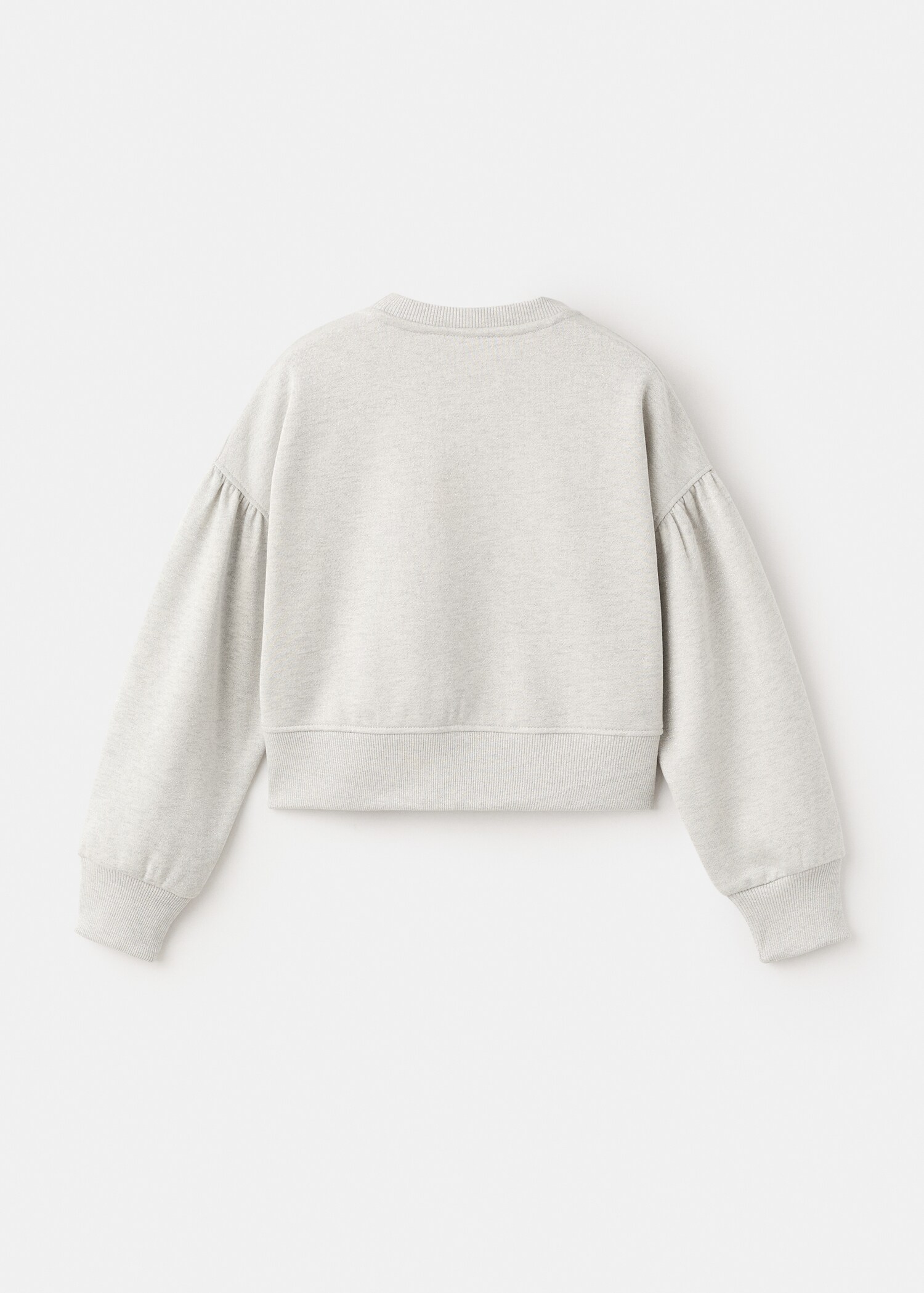 Sweatshirt with rhinestone star embellishments and lurex details - Reverse of the article