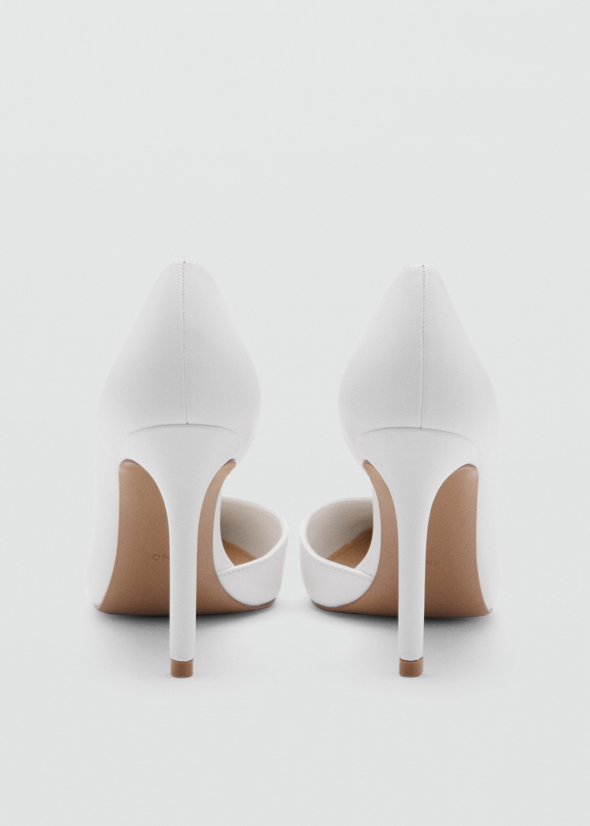 High-heeled shoes - Details of the article 1, White. Ref: 27041170-00.