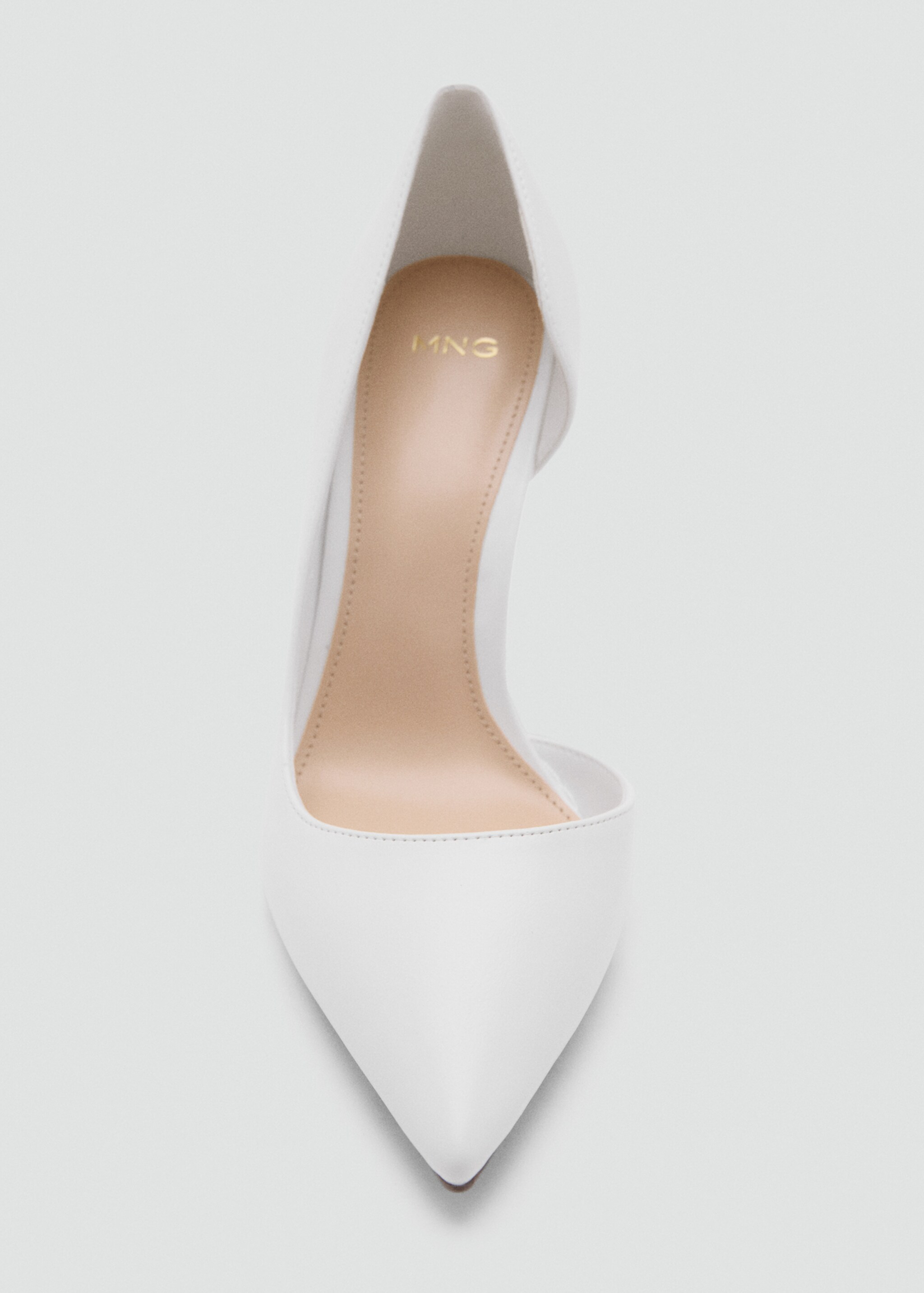 High-heeled shoes - Details of the article 2, White. Ref: 27041170-00.