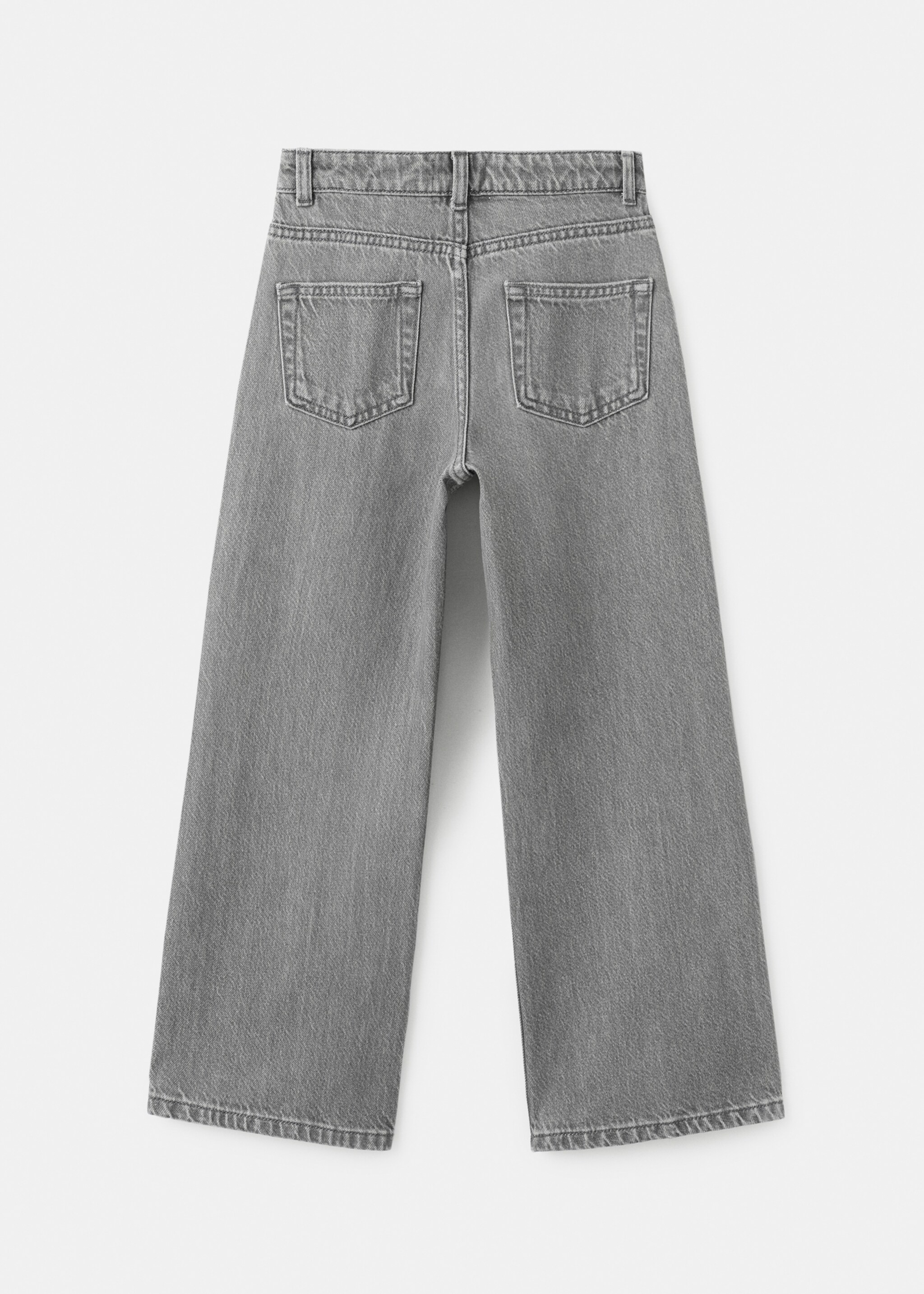 Wideleg rhinestone jeans - Reverse of the article, Denim Grey. Ref: 27041171-00.