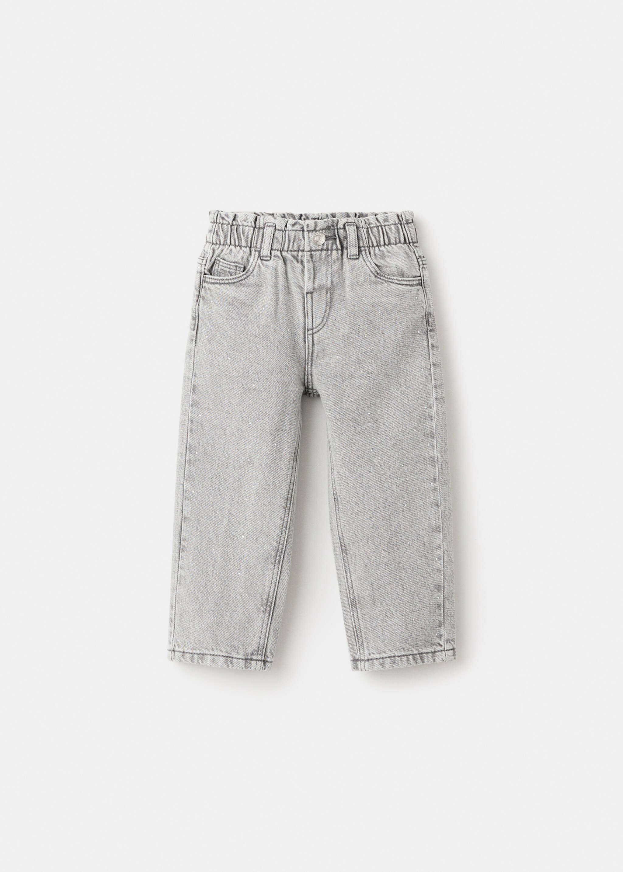Paperbag jeans - Article without model, Open Grey. Ref: 27041172-00.