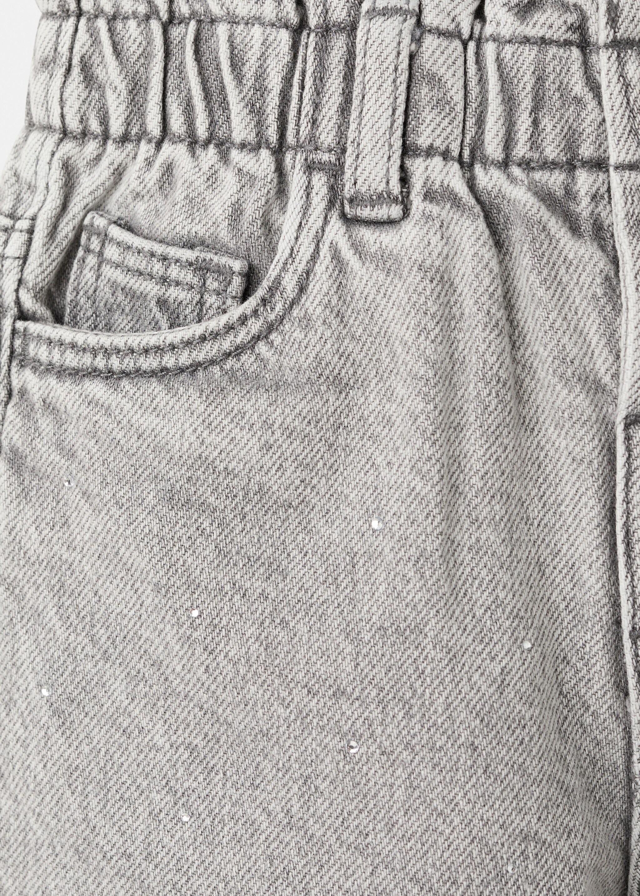 Paperbag jeans - Details of the article 0, Open Grey. Ref: 27041172-00.
