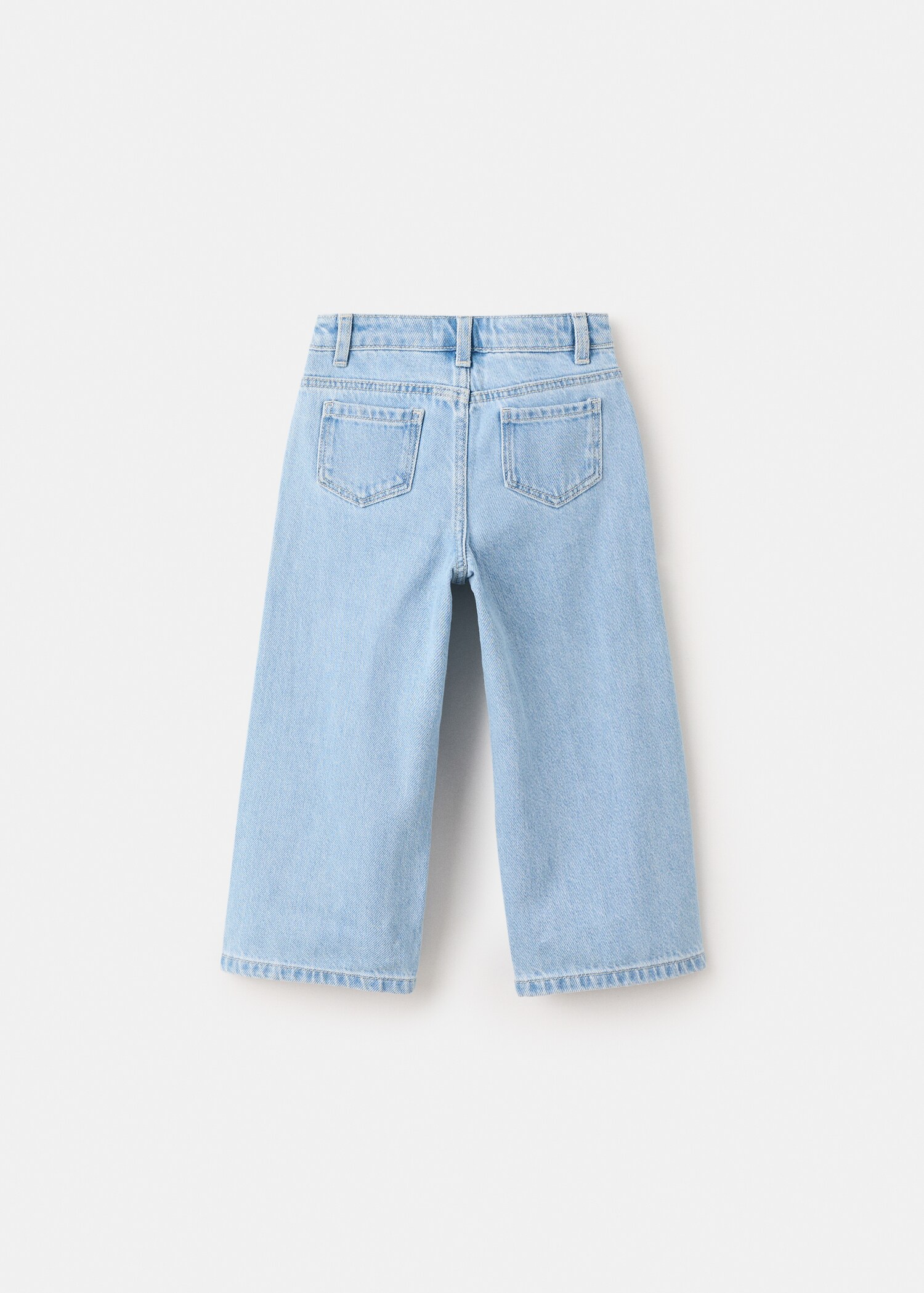 Culotte jeans with rhinestones - Reverse of the article