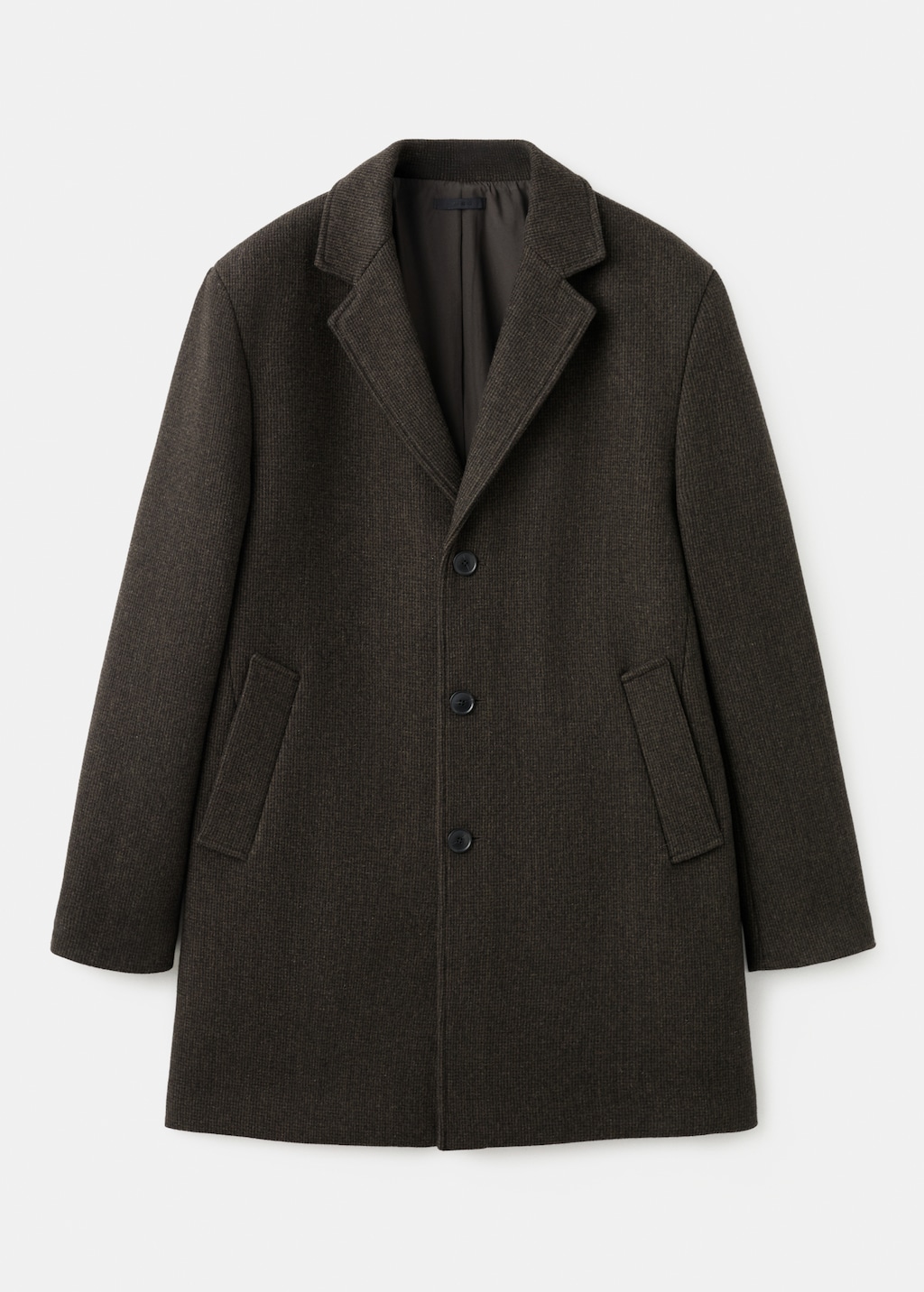 Lightweight recycled wool coat