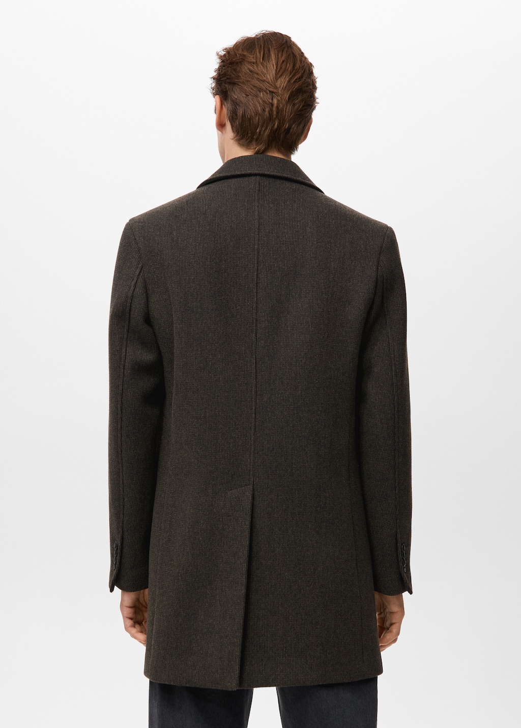 Lightweight recycled wool coat