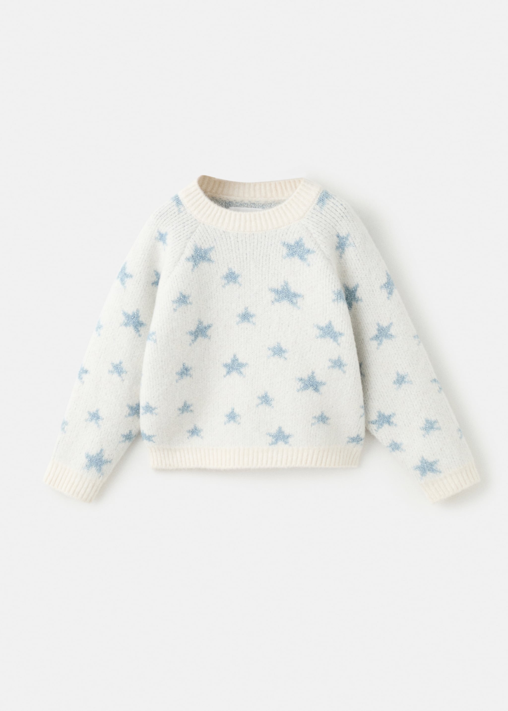 Lurex star sweater - Article without model, Ecru. Ref: 27041181-00.