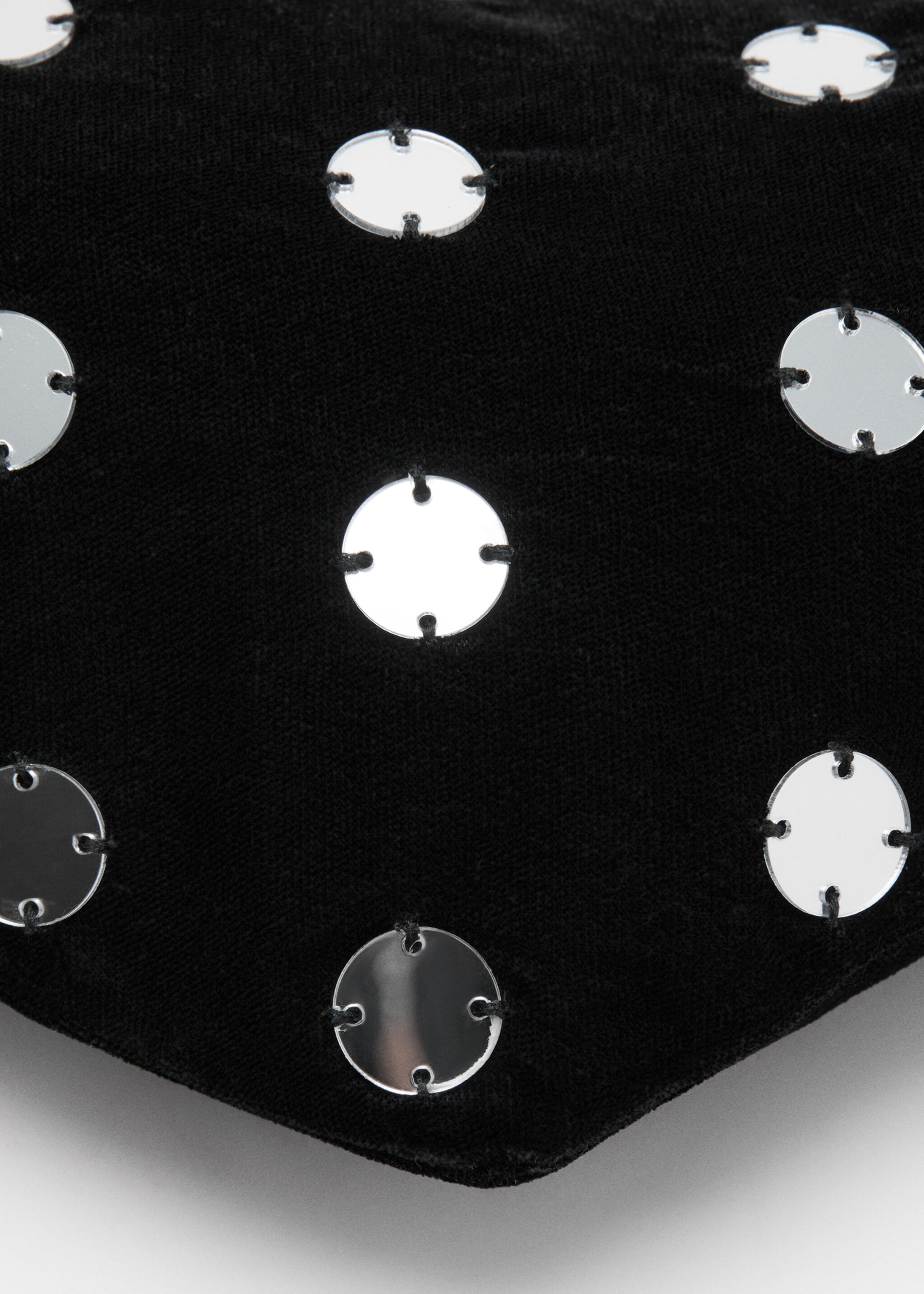 حقيبة مرصعة بالترتر - تفاصيل المنتج 1, أسود. Ref: 27041183-00.