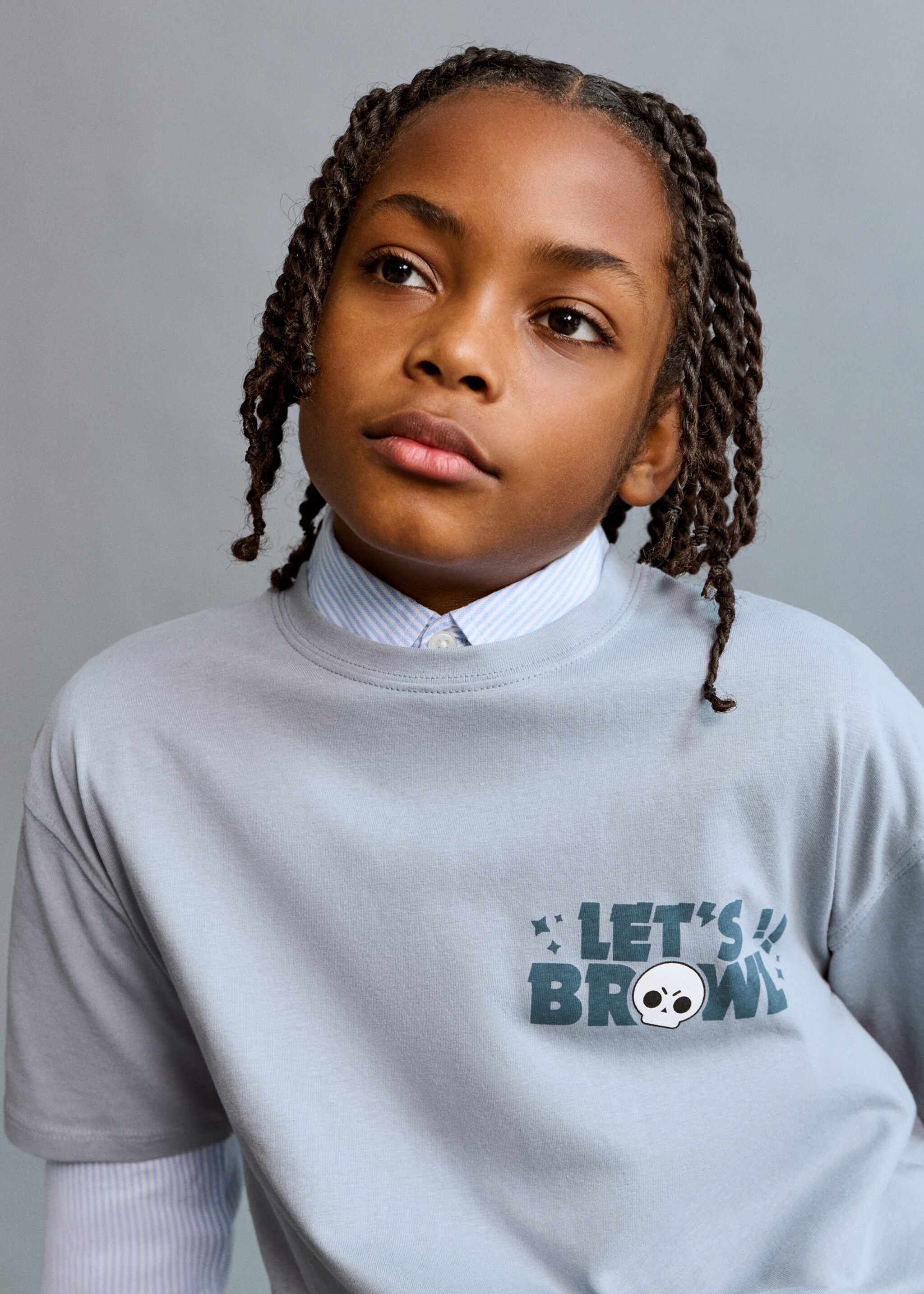 Brawl Stars T-shirt - Details of the article 1, Blue. Ref: 27041184-00.