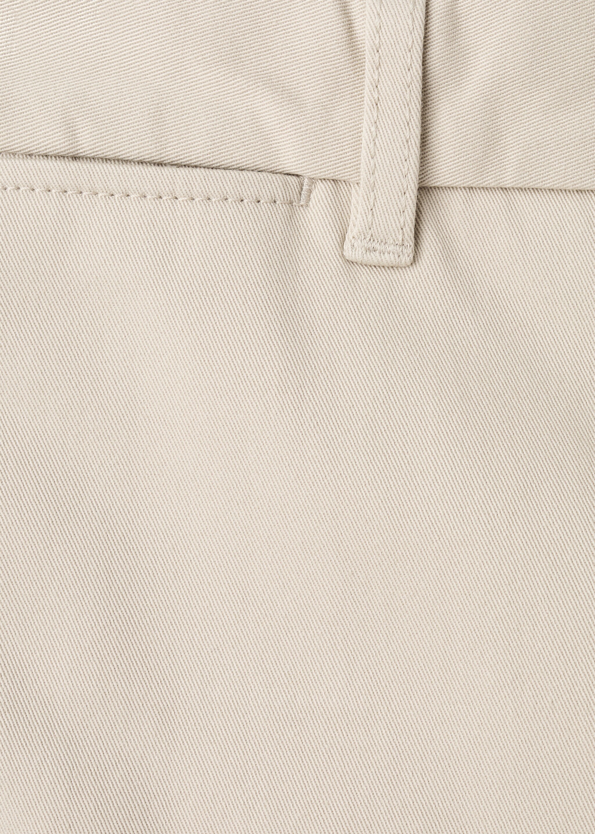 Barna slim-fit twill chino trousers - Details of the article 0, Sand. Ref: 27041187-00.