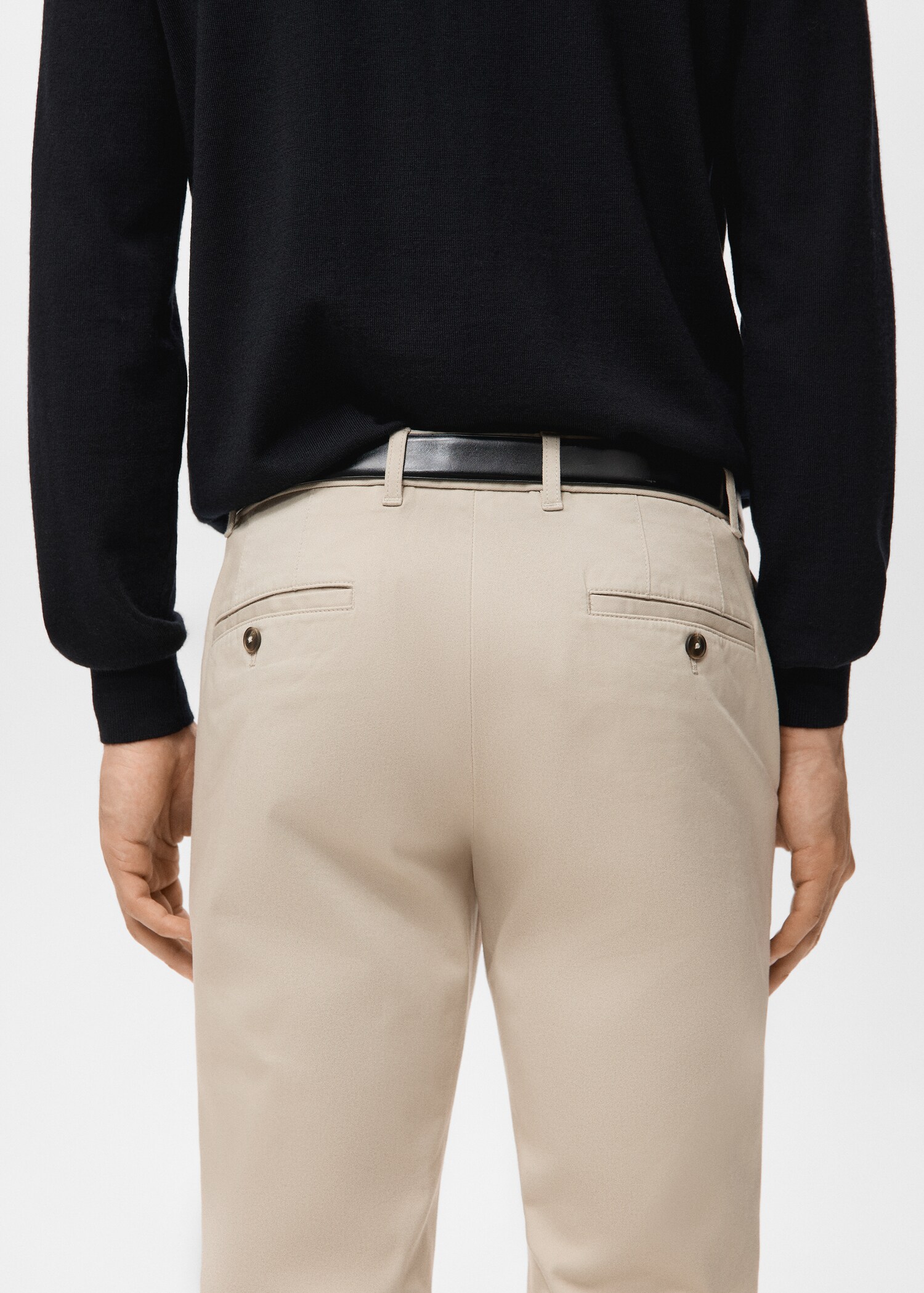 Pantalón Barna slim fit chino sarga - Detalle del artículo 6