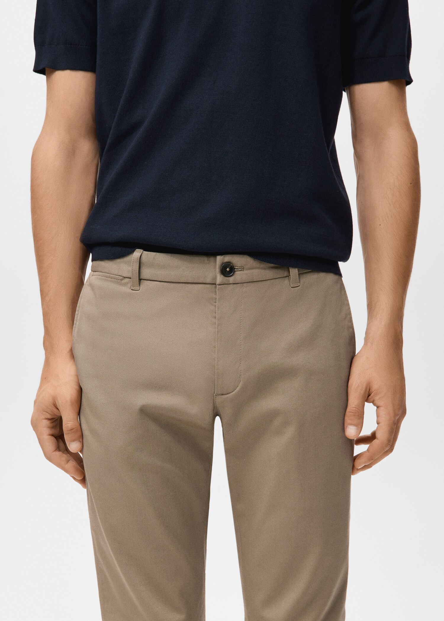 Pantalón Barna slim fit chino sarga - Detalle del artículo 1