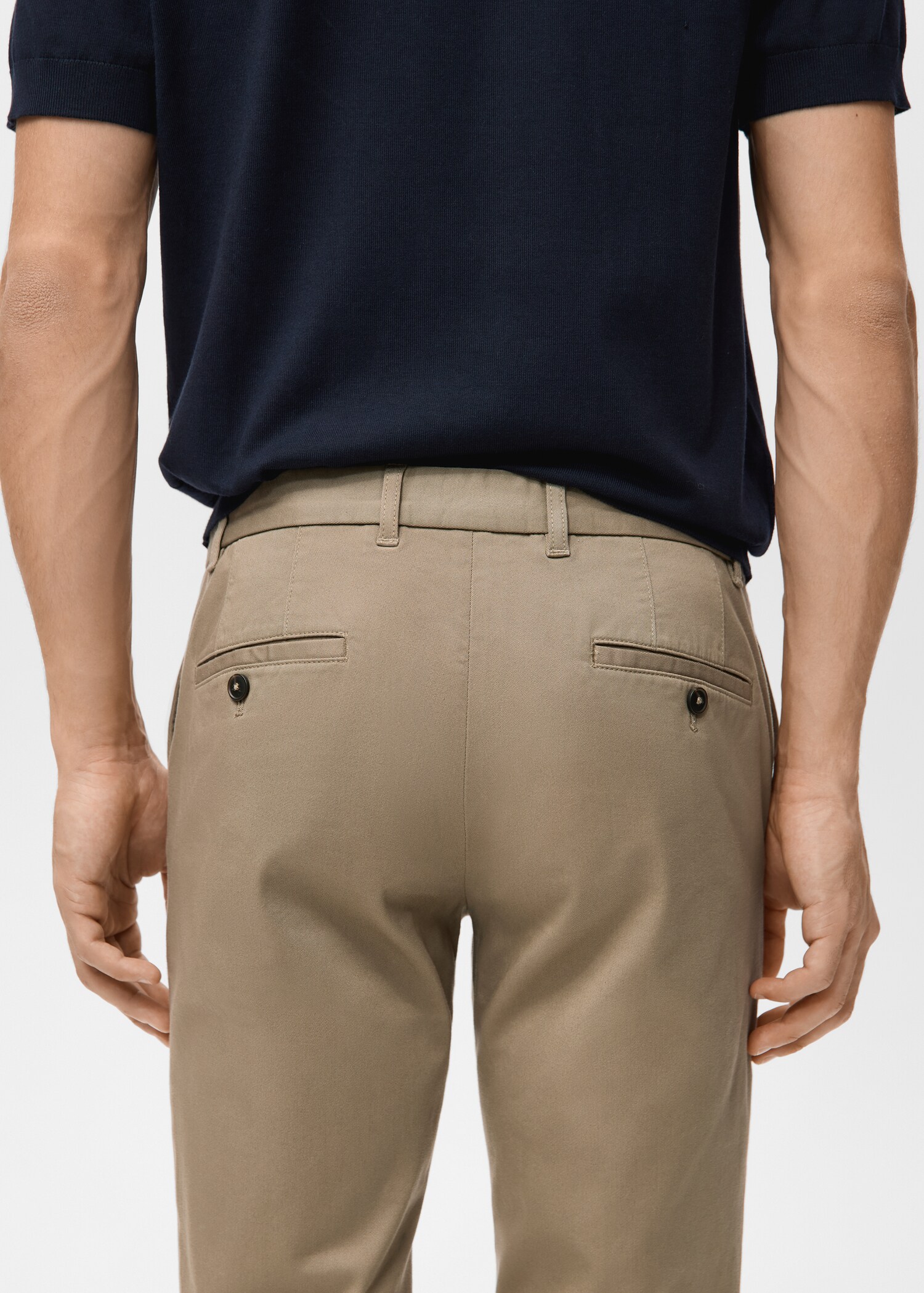 Pantalón Barna slim fit chino sarga - Detalle del artículo 6