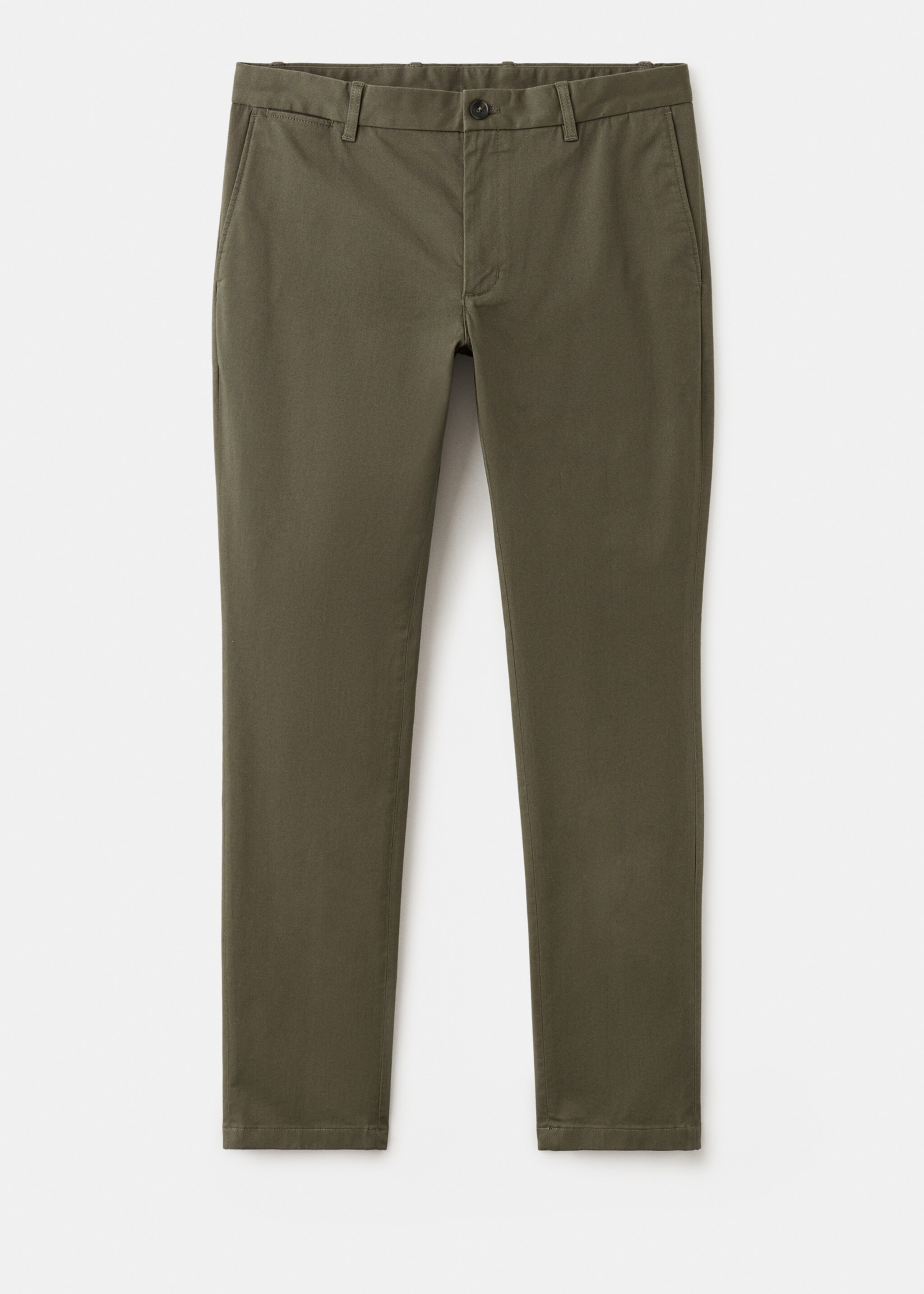 Barna slim-fit twill chino trousers - Article without model, Khaki. Ref: 27041187-00.