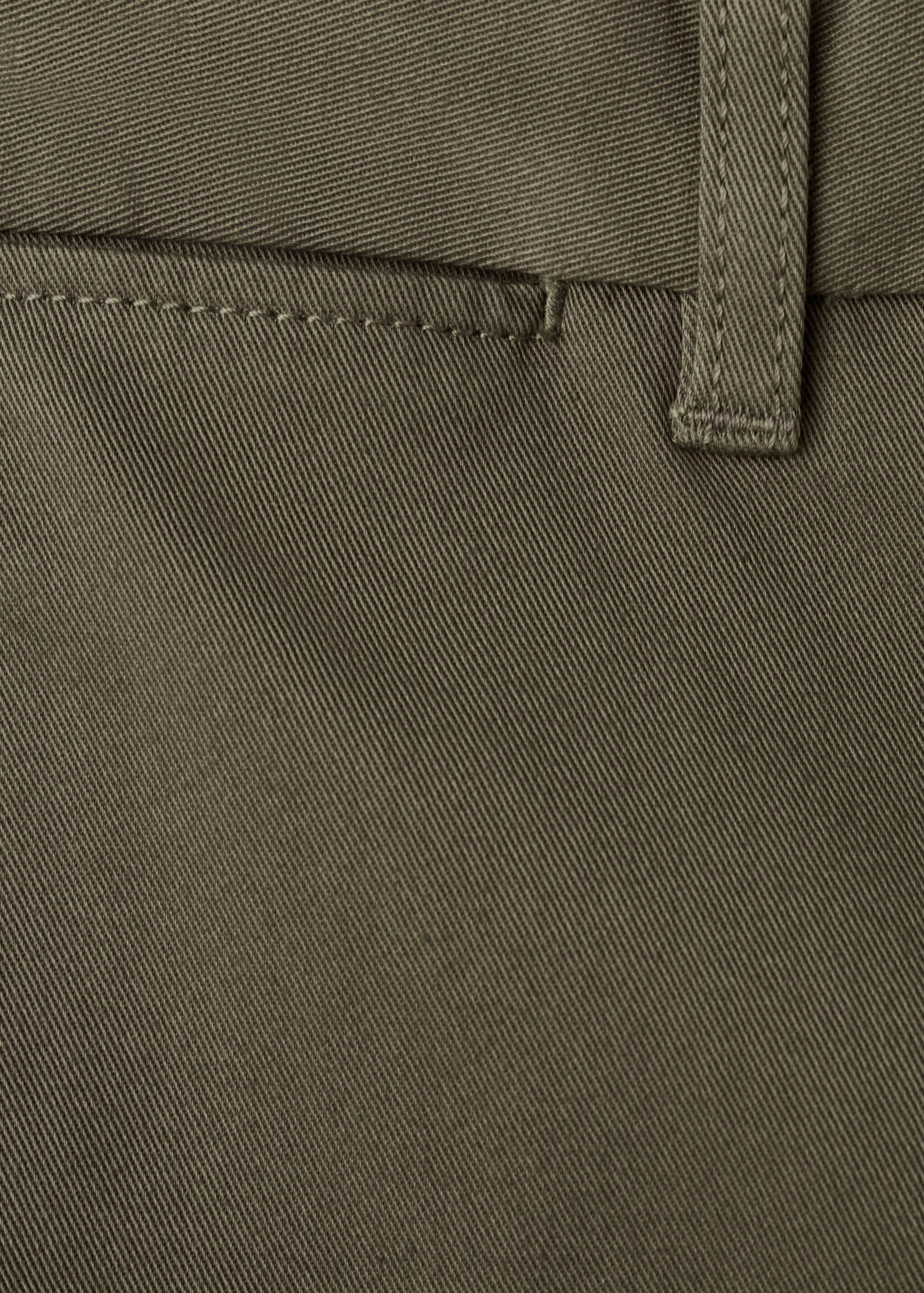 Barna slim-fit twill chino trousers - Details of the article 0, Khaki. Ref: 27041187-00.